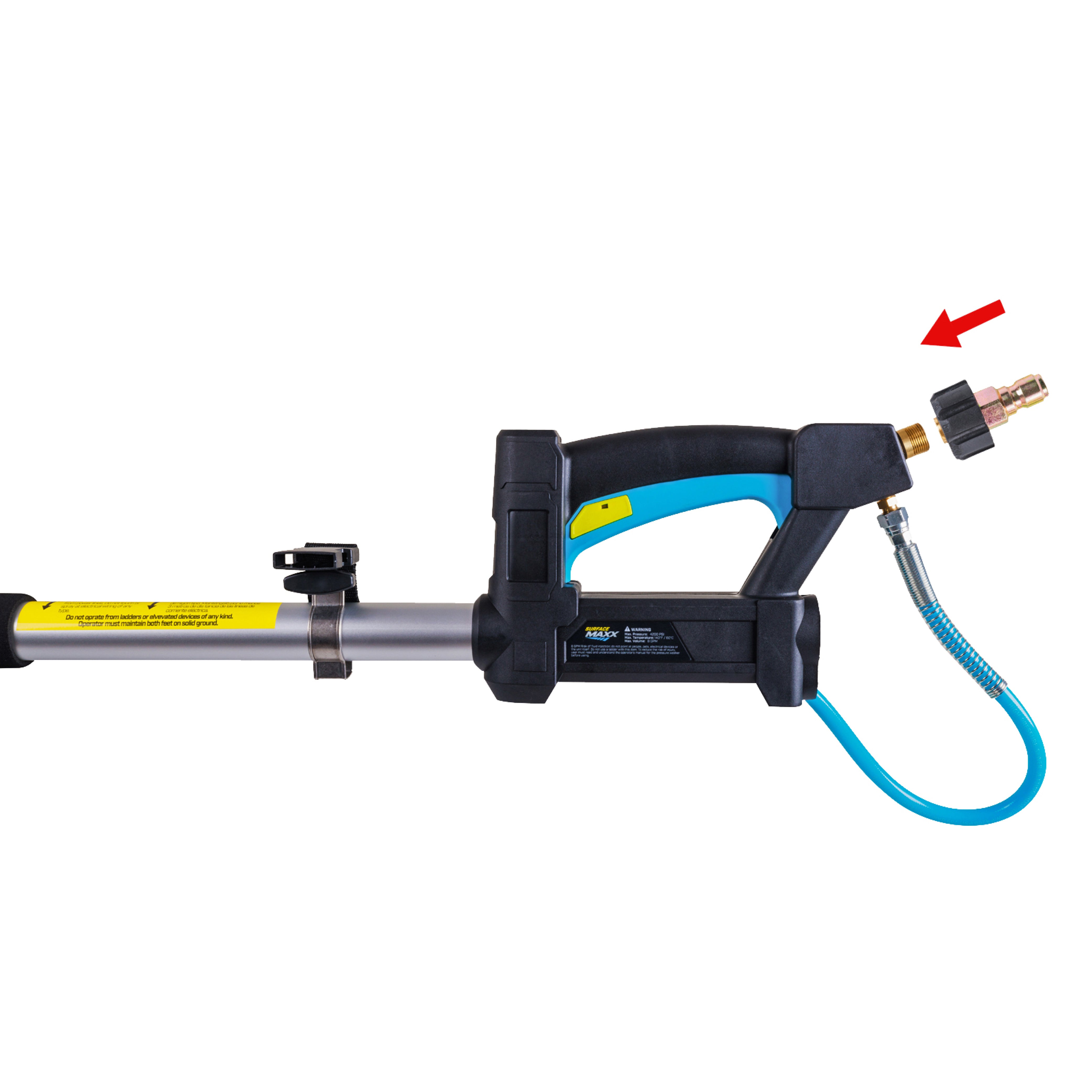 AquaReach Pro 5.4m (18') LIGHTWEIGHT Telescopic Lance with FREE HARNESS