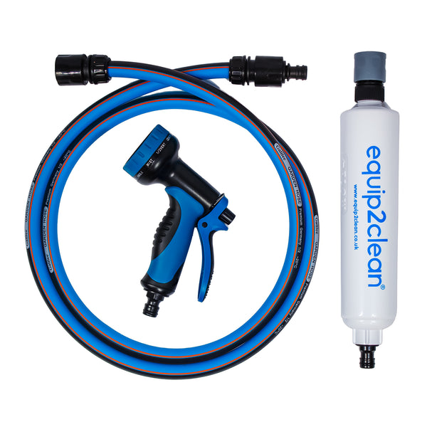 Aquaspray® Inline DI resin PURE WATER filter with Hose & Wash Gun