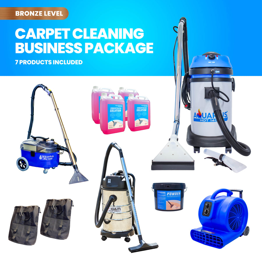 Professional Carpet & Upholstery Cleaning Equipment Business Start-Up Pack (Aquarius Hot 1400)