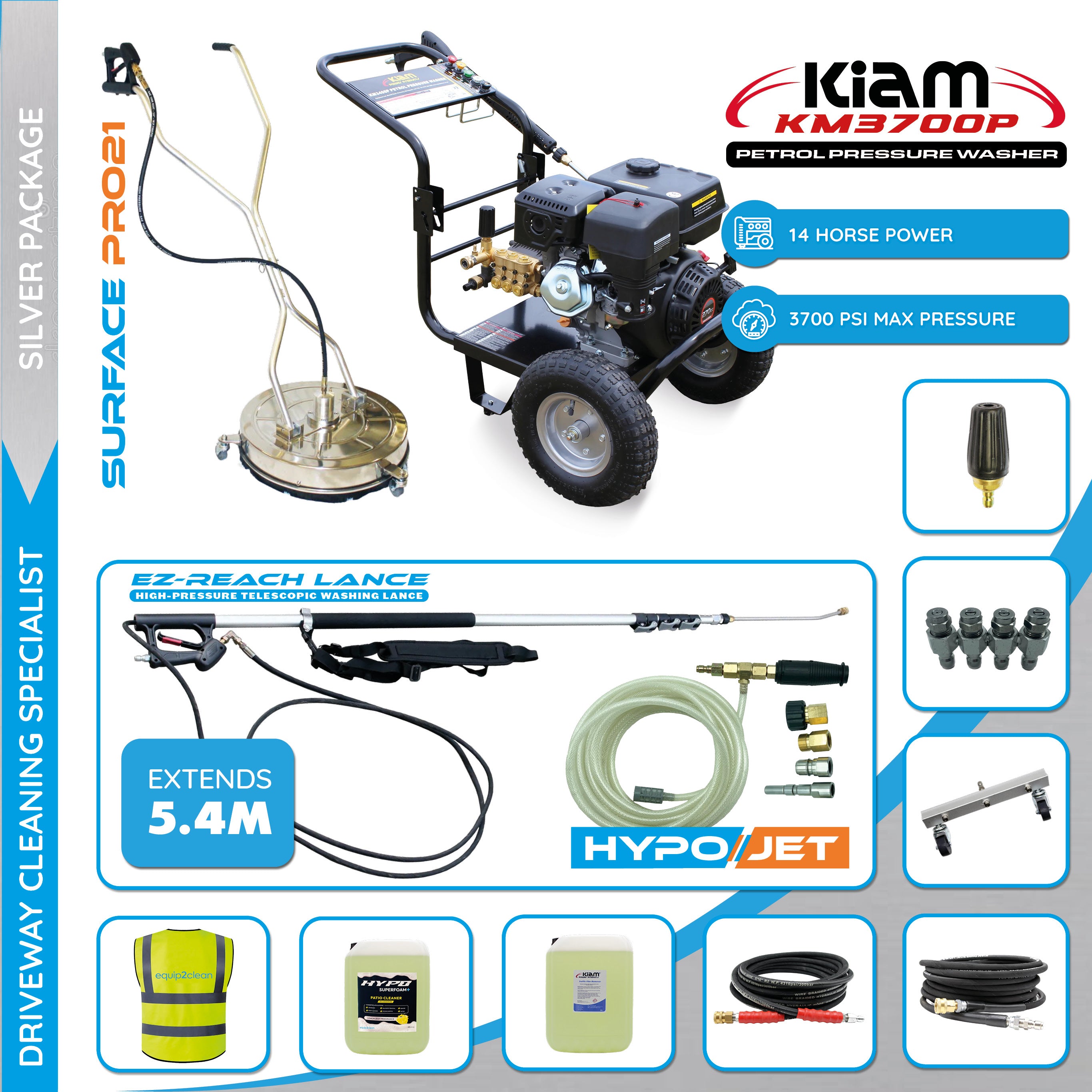 Aspirateur de gouttière Kiam® KV60-3 3 000 W