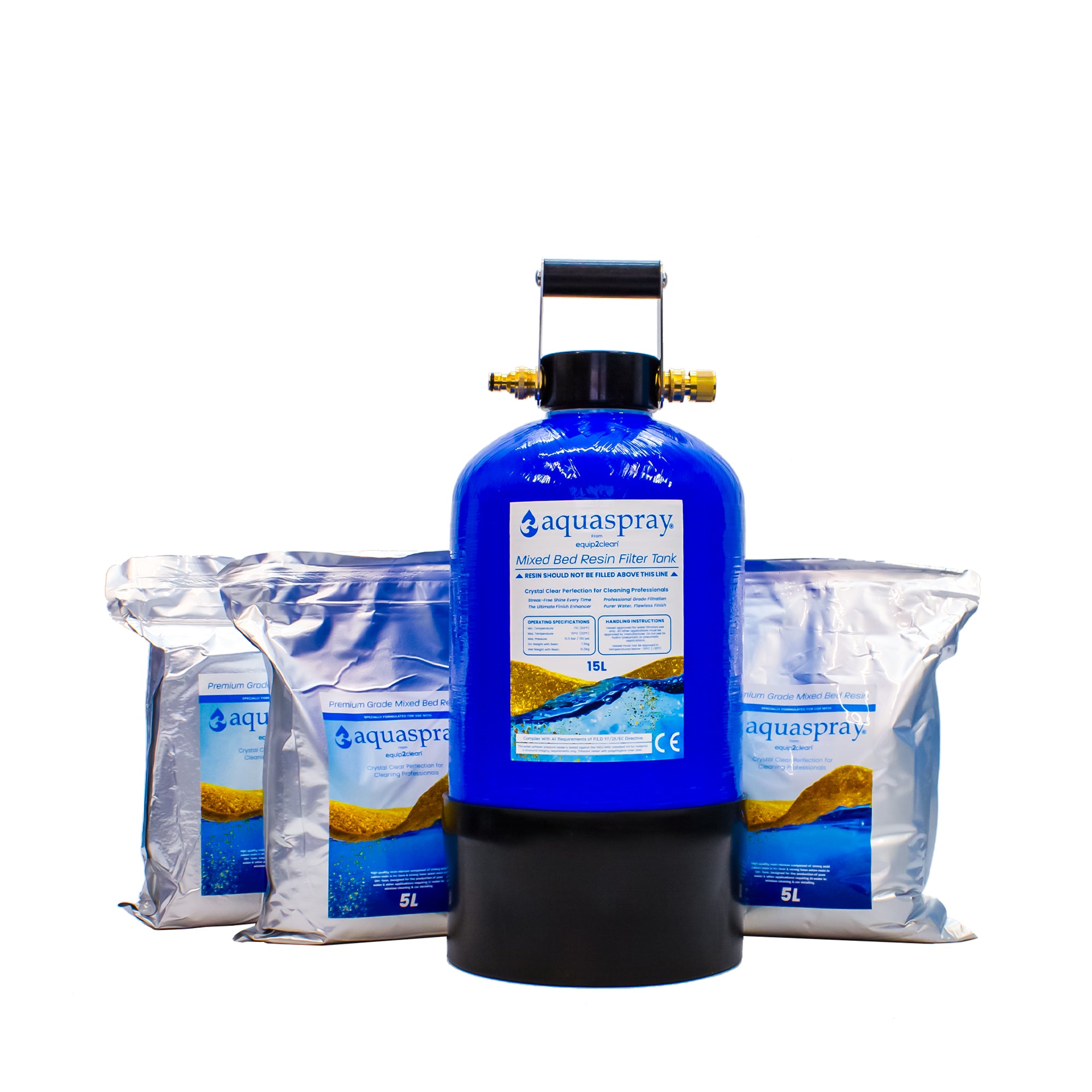 Filtre à eau déionisant 11 litres (avec résine) Filterplus Mobi Carry 8x17