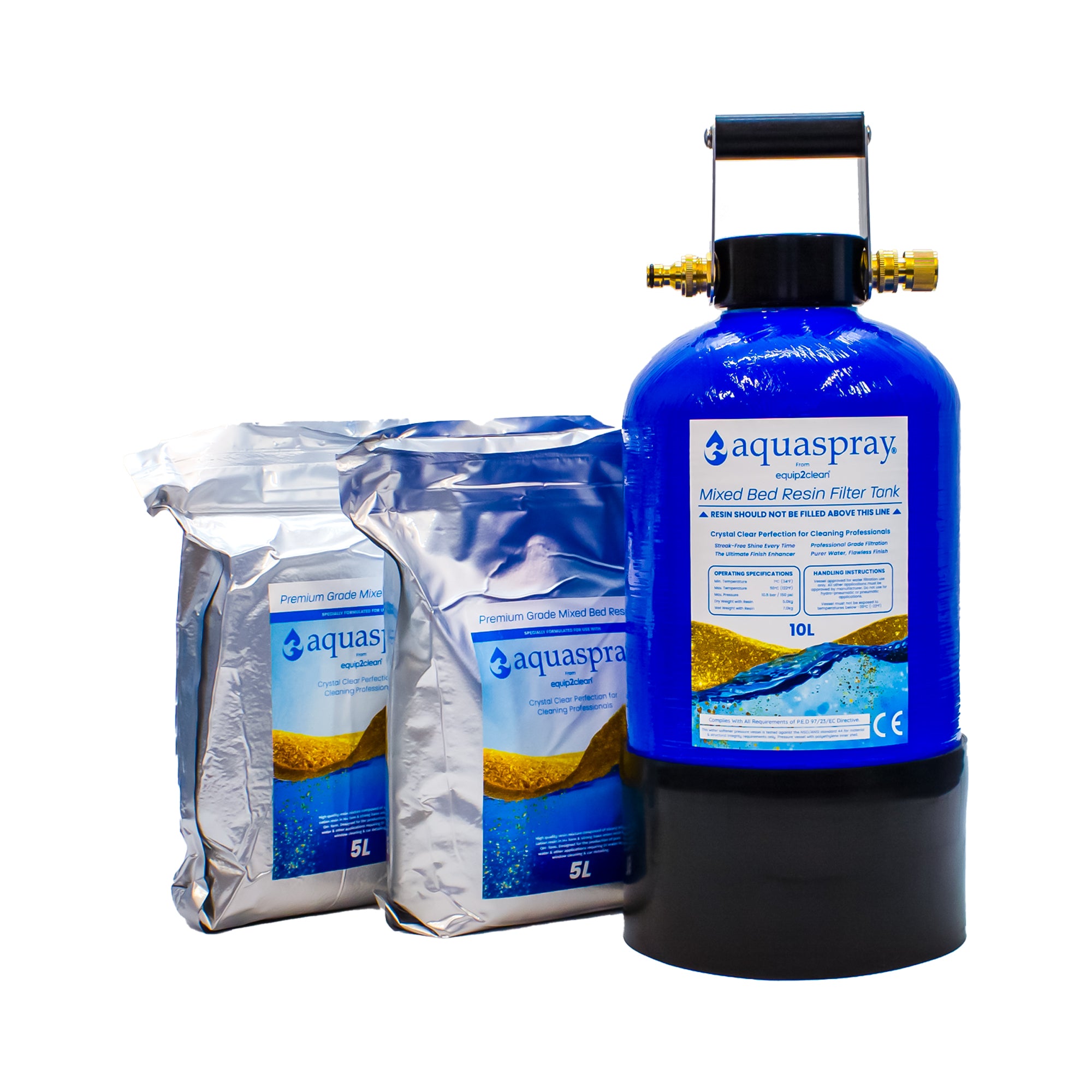 Filtre à eau déionisant 11 litres (avec résine) Filterplus Mobi Carry 8x17