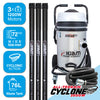 Kiam CYCLONE® All Terrain Gutter Vacuum System 3600W 76L Stainless Steel