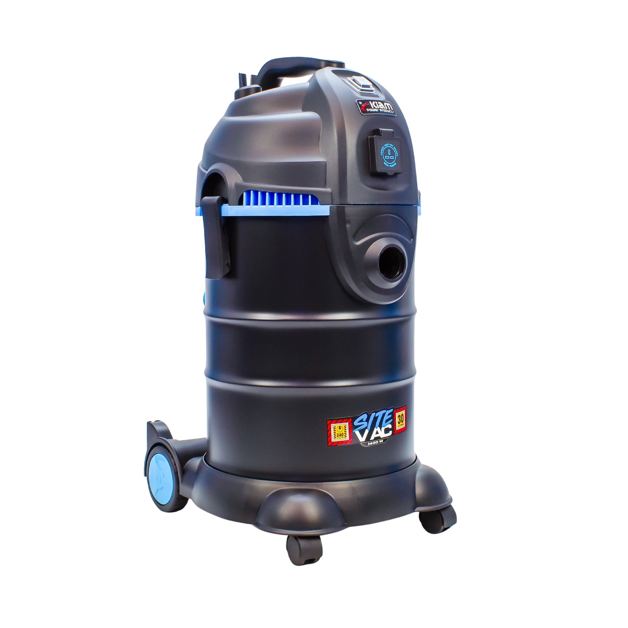 Aspirateur eau et poussière professionnel Kiam KV30PT 1 400 W avec prise de courant 1 500 W
