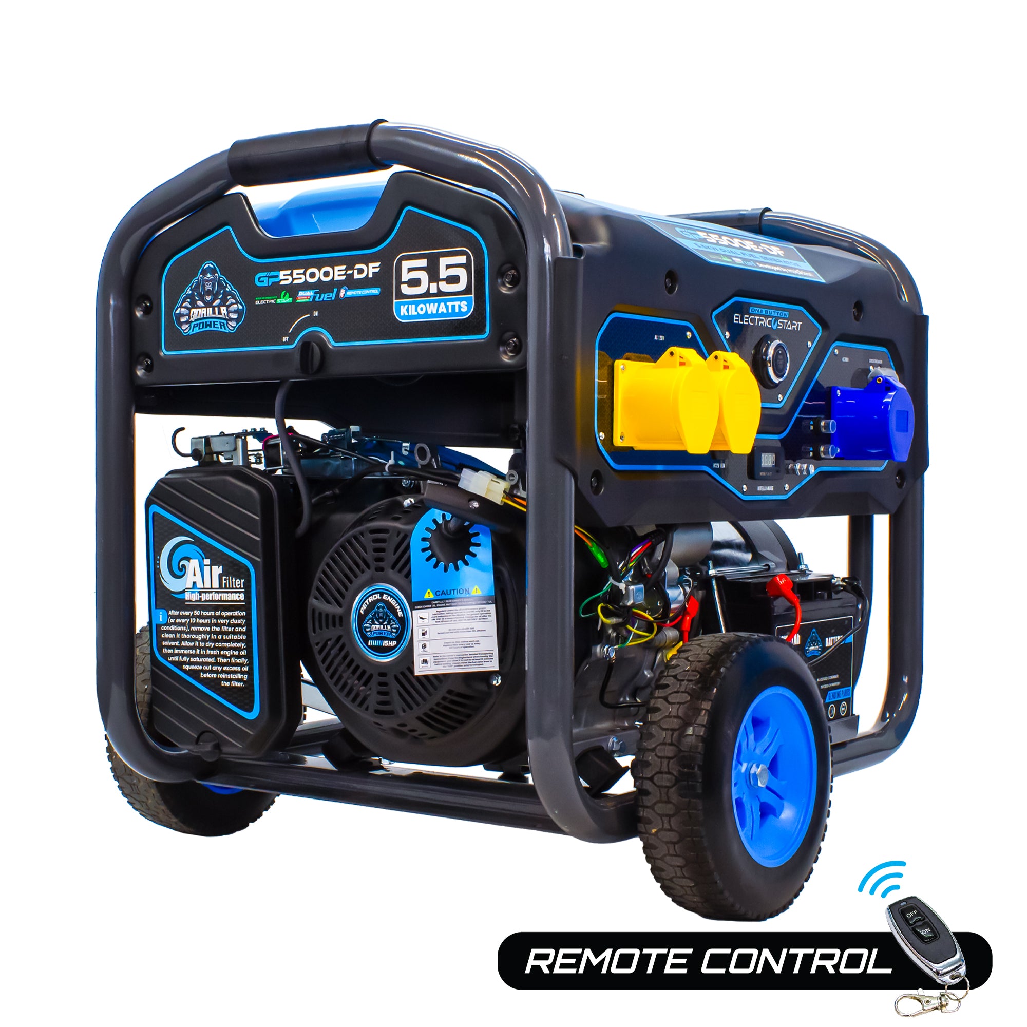 Gorilla Power 5500W Dual-Fuel Generator with Electric Start - GP5500E-DF – Reliable & Fuel Efficient