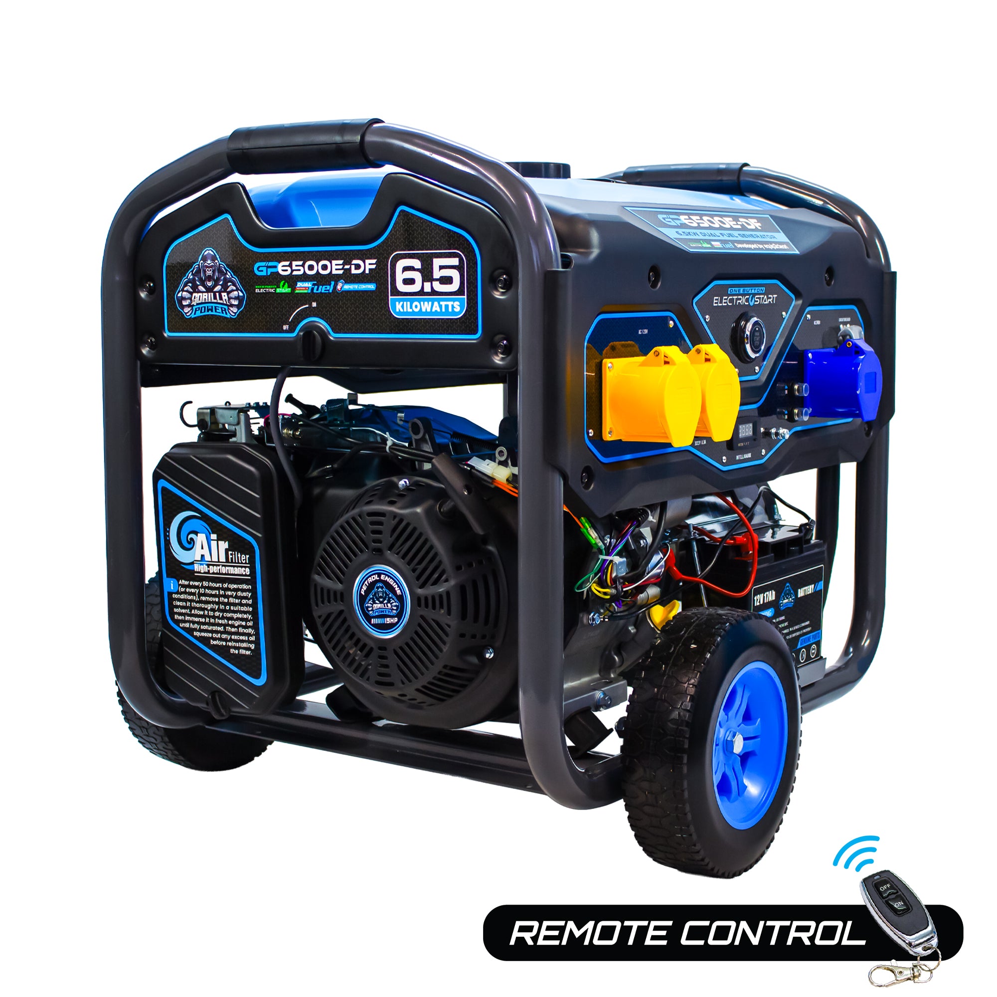 Gorilla Power 6500W Dual-Fuel Generator with Electric Start - GP6500E-DF – High Performance & Versatile Power