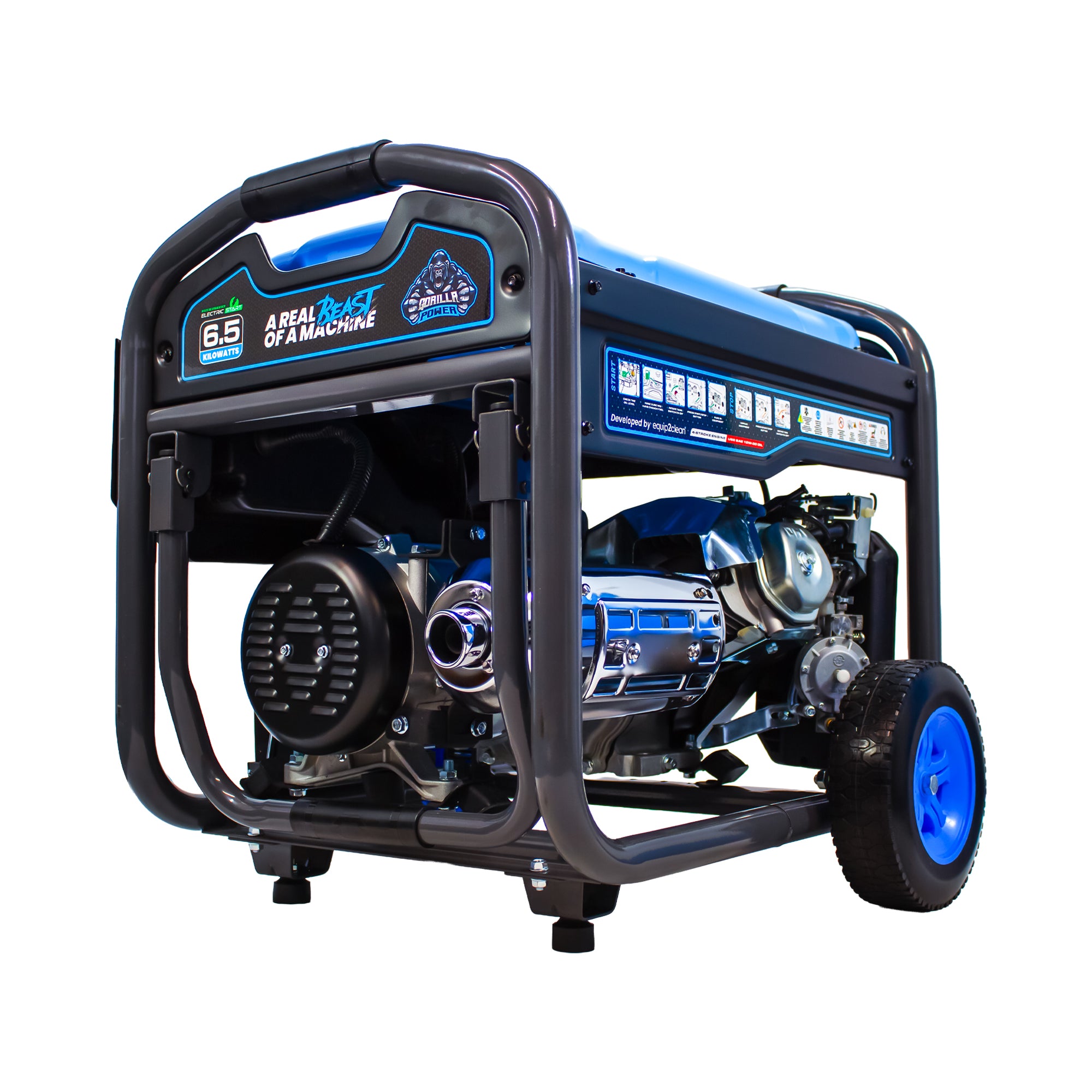 Gorilla Power 6500W Dual-Fuel Generator with Electric Start - GP6500E-DF  – High Performance & Versatile Power