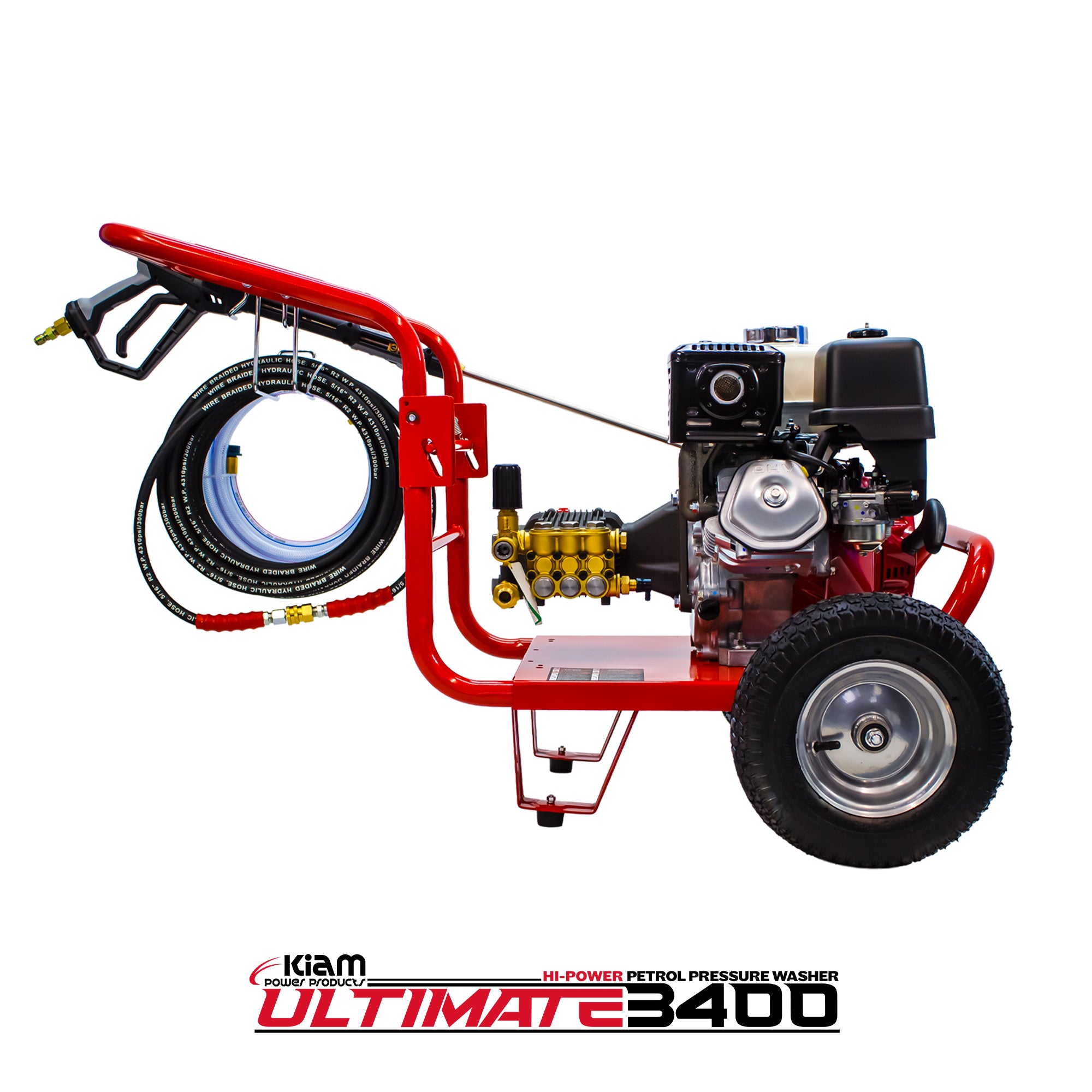 Nettoyeur haute pression à essence Kiam 3400P Moteur Honda GX270 3400 PSI 15 LPM