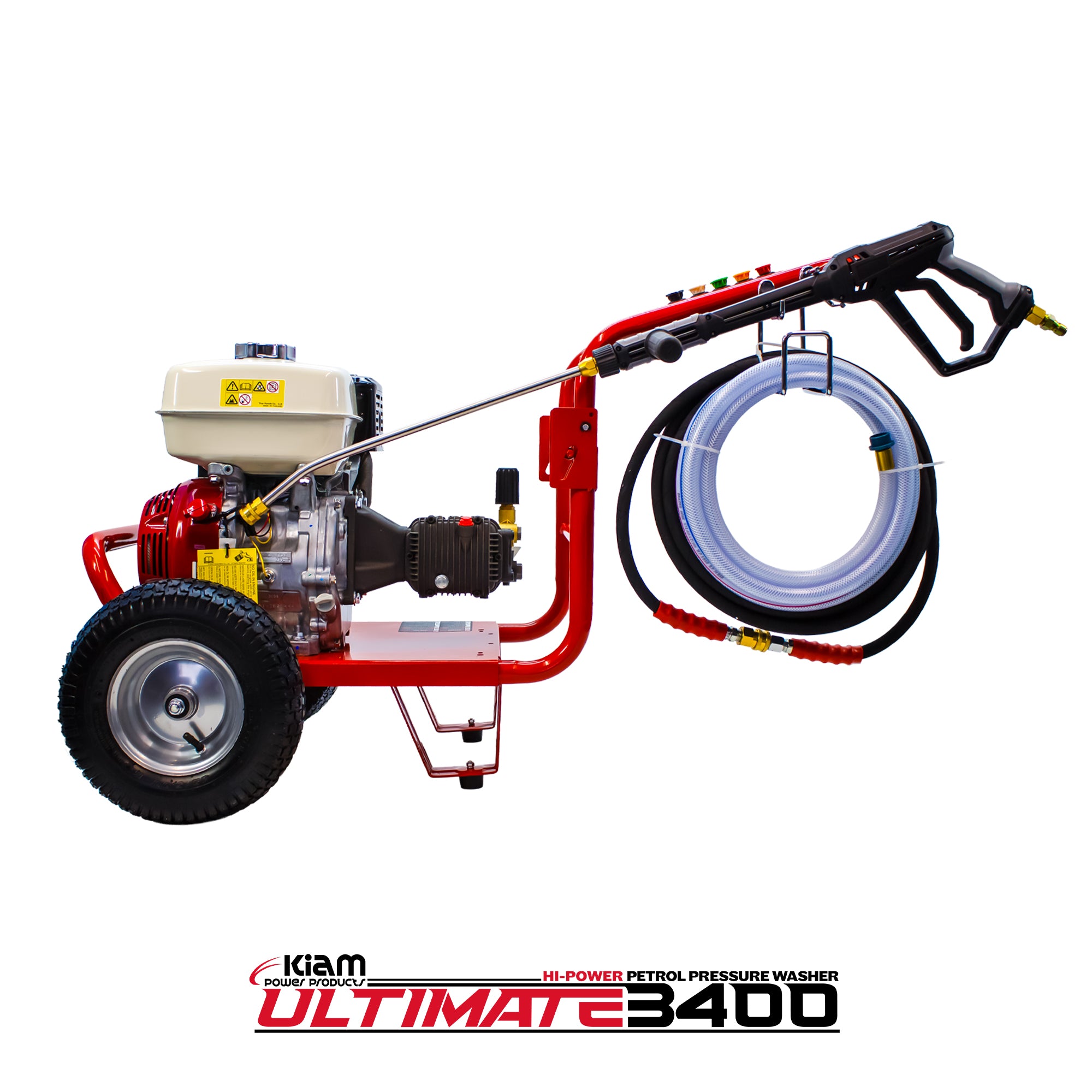 Nettoyeur haute pression à essence Kiam 3400P Moteur Honda GX270 3400 PSI 15 LPM