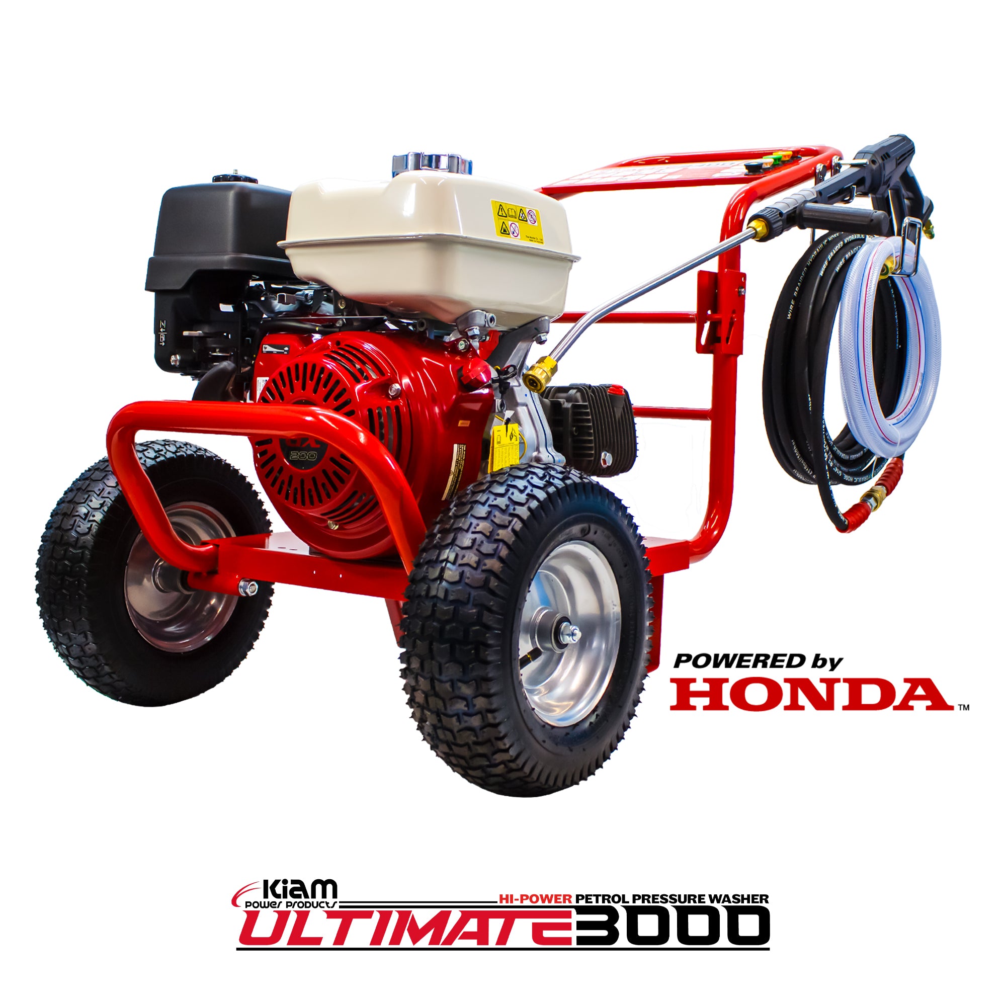 Nettoyeur haute pression à essence Kiam 3000P Moteur Honda GX200 3000 PSI 13 LPM