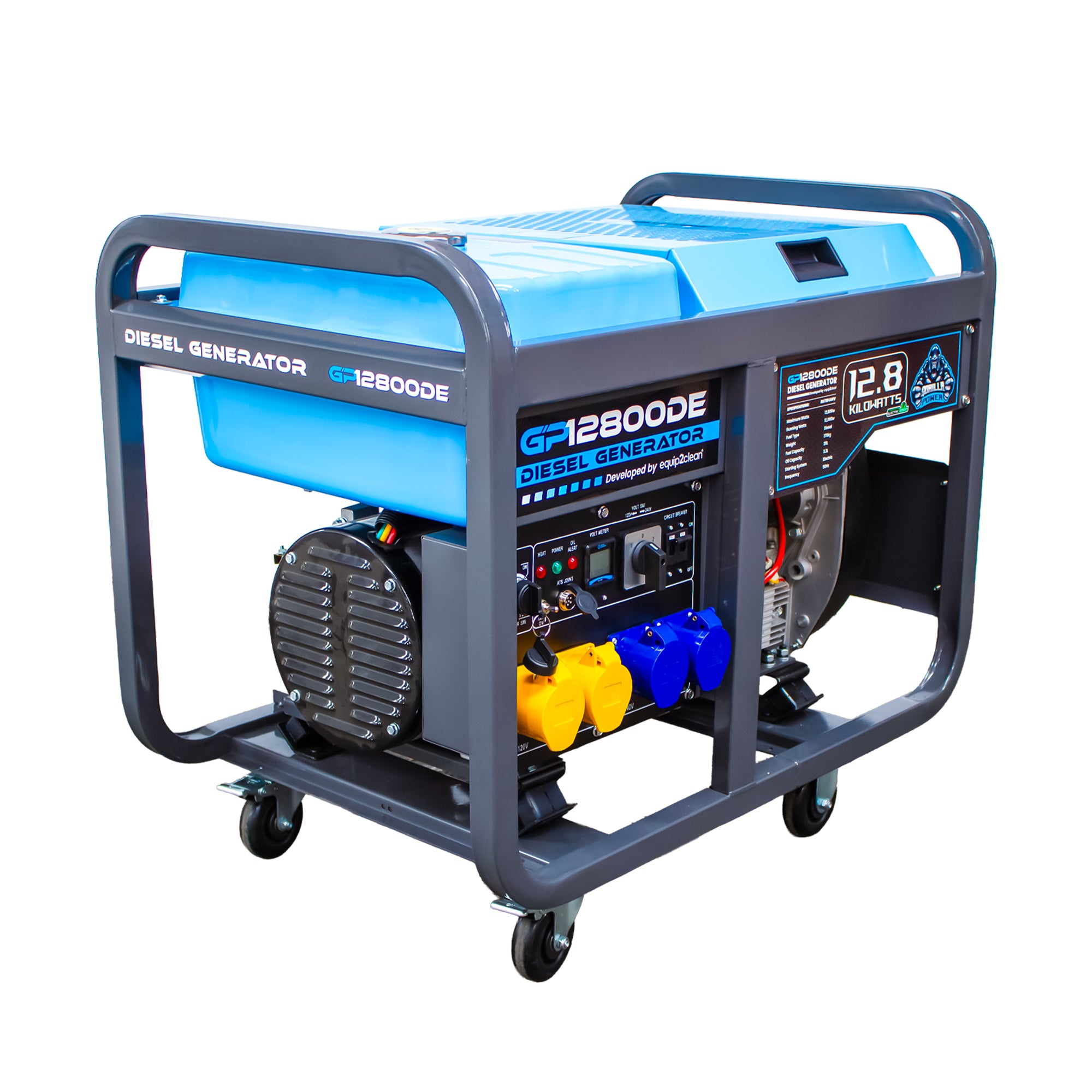 Gorilla Power 12800W Diesel Generator with Key Start - GP12800DE – High-Performance & Heavy-Duty Power