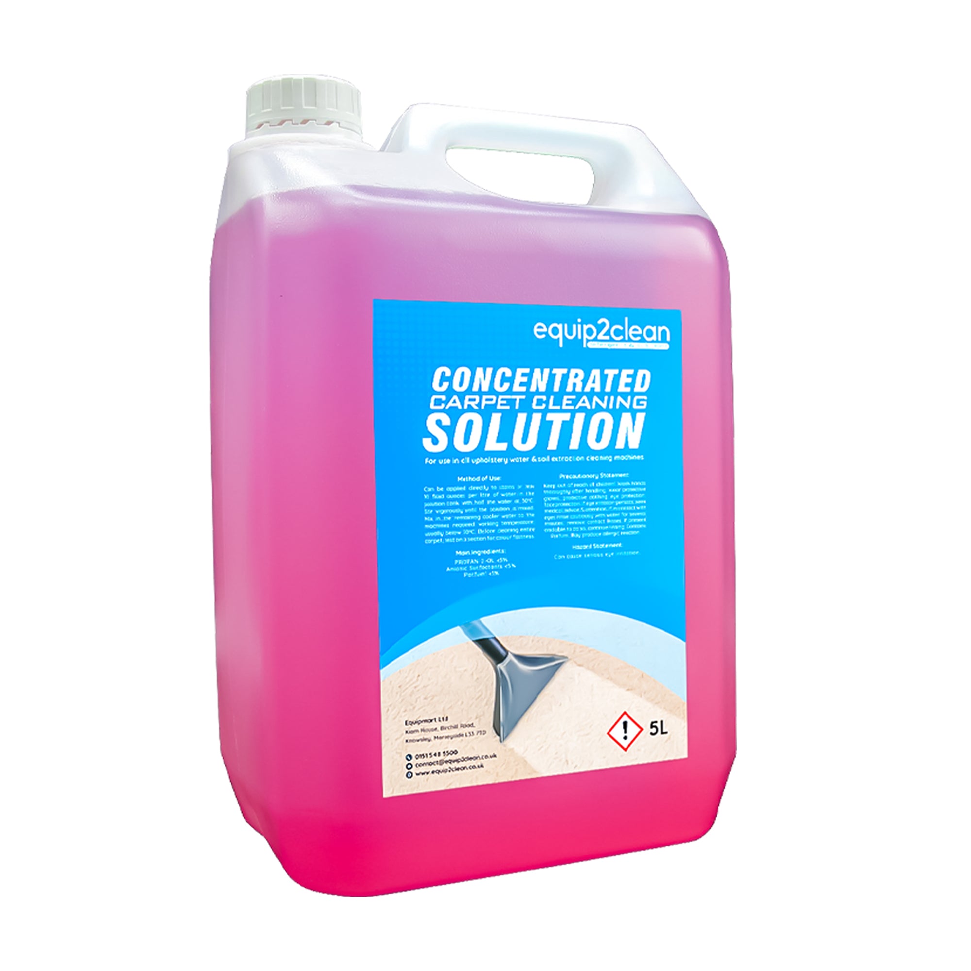 Solution de nettoyage pour tapis et tissus d'ameublement, 5 litres