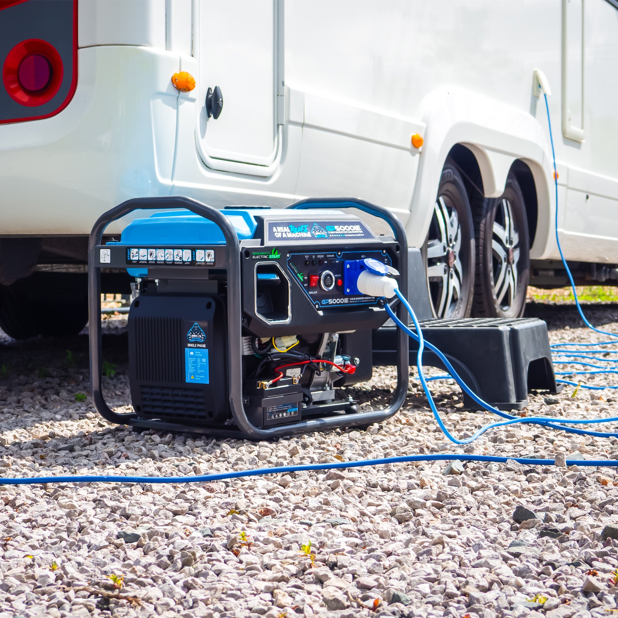 Gorilla Power 5000W Inverter Open Frame Generator with Electric Start - GP5000iE  – Maximum Power & Efficiency