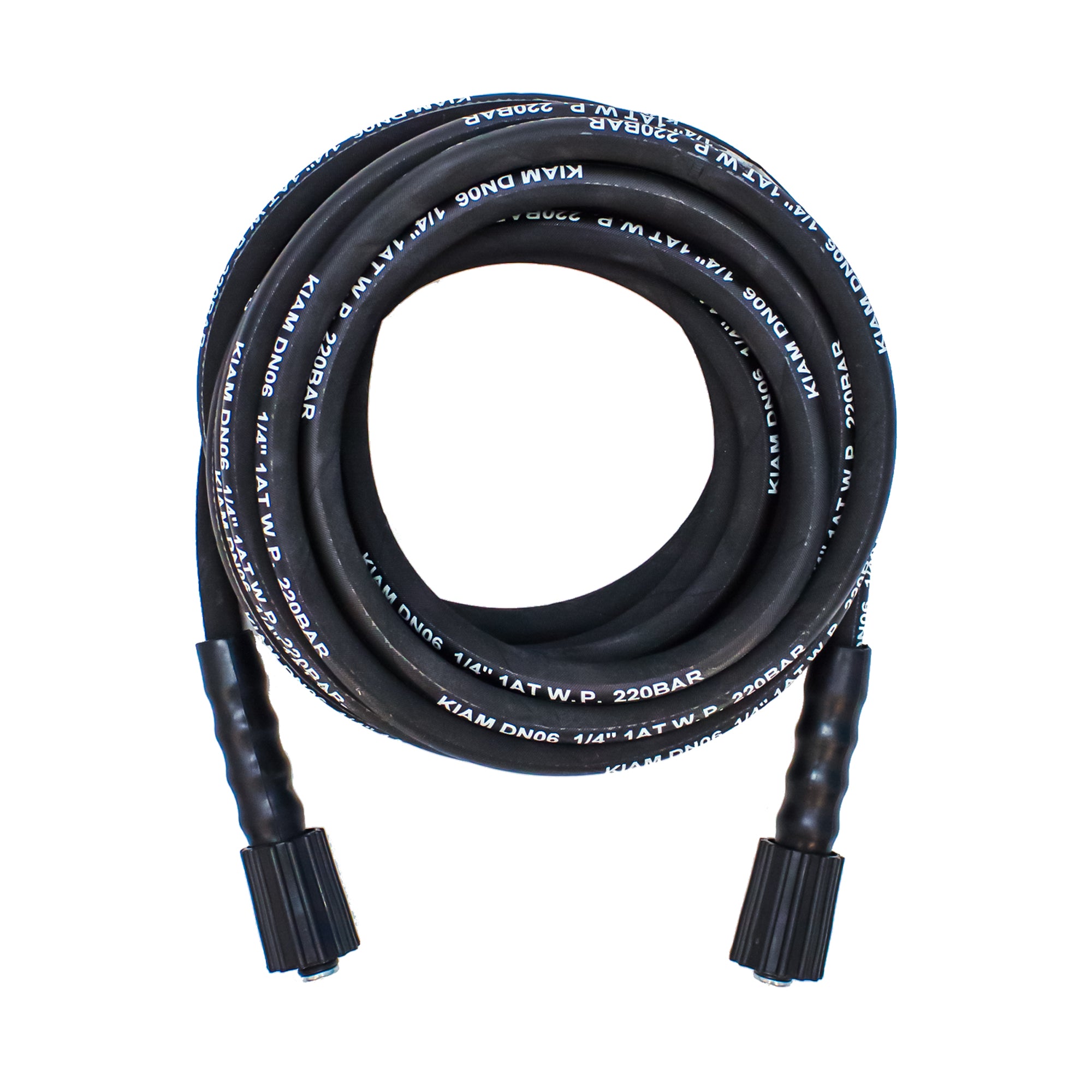M22 Femelle - M22 Femelle Tuyau de Nettoyeur Haute Pression en Caoutchouc 1/4" Robuste