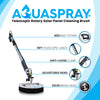 Aquaspray® Rotary Solar Panel/Roof Cleaning Brush With 18ft Telescopic Lance