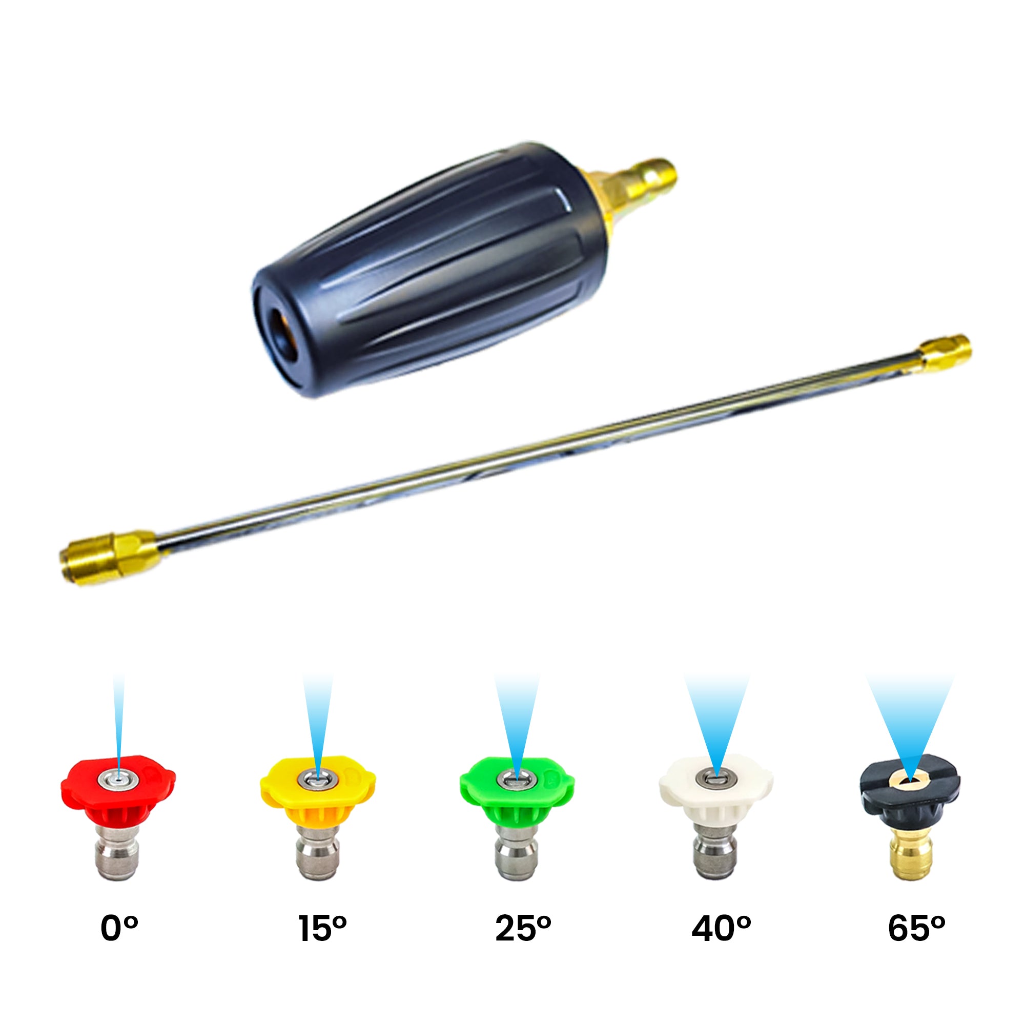 Ensemble de buses et jets turbo pour nettoyeur haute pression industriel