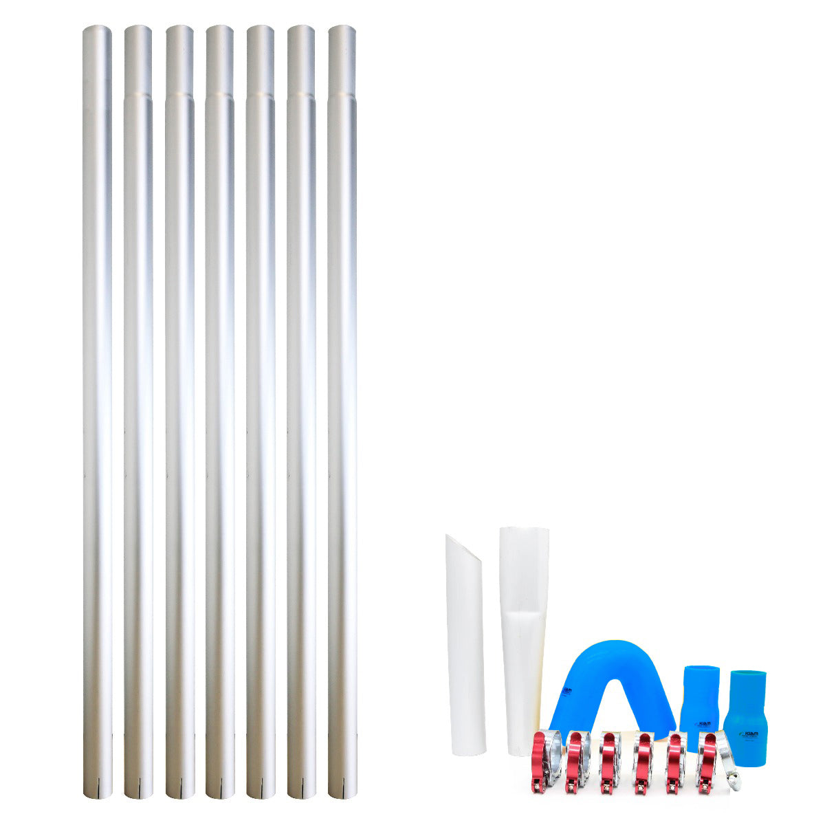 Kits de poteaux d'aspiration de gouttière en aluminium aérospatial léger (diamètre 51 mm) 20-40 pieds