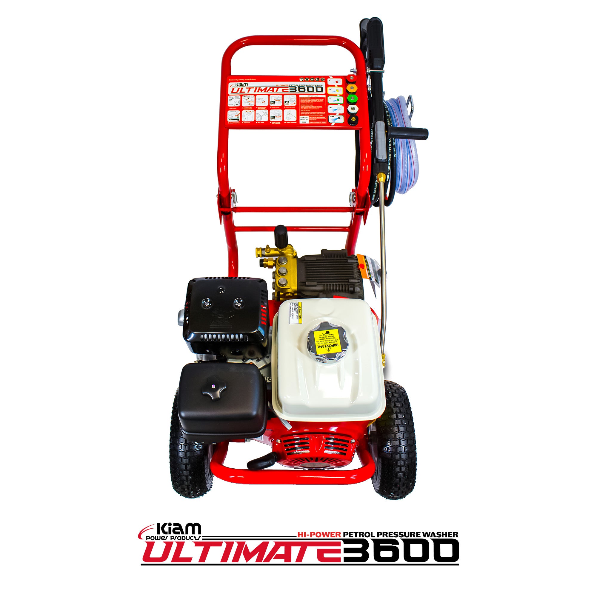 Nettoyeur haute pression à essence Kiam 3600PR Moteur Honda GX390 3600 PSI 15 LPM