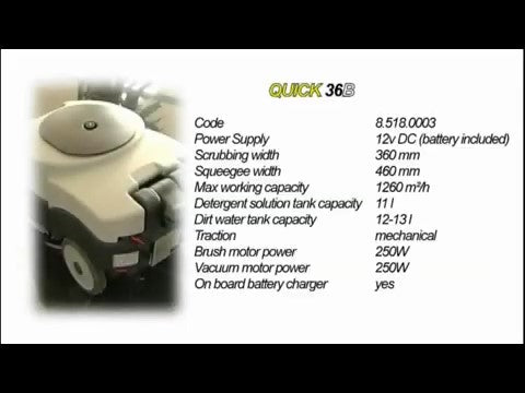 Autolaveuse à conducteur marchant Lavor SCL Quick 36B