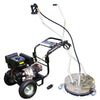 Driveway Cleaning Equipment - KM3700P Petrol Pressure Washer, SurfacePro Rotary Cleaner and Turbo Nozzle