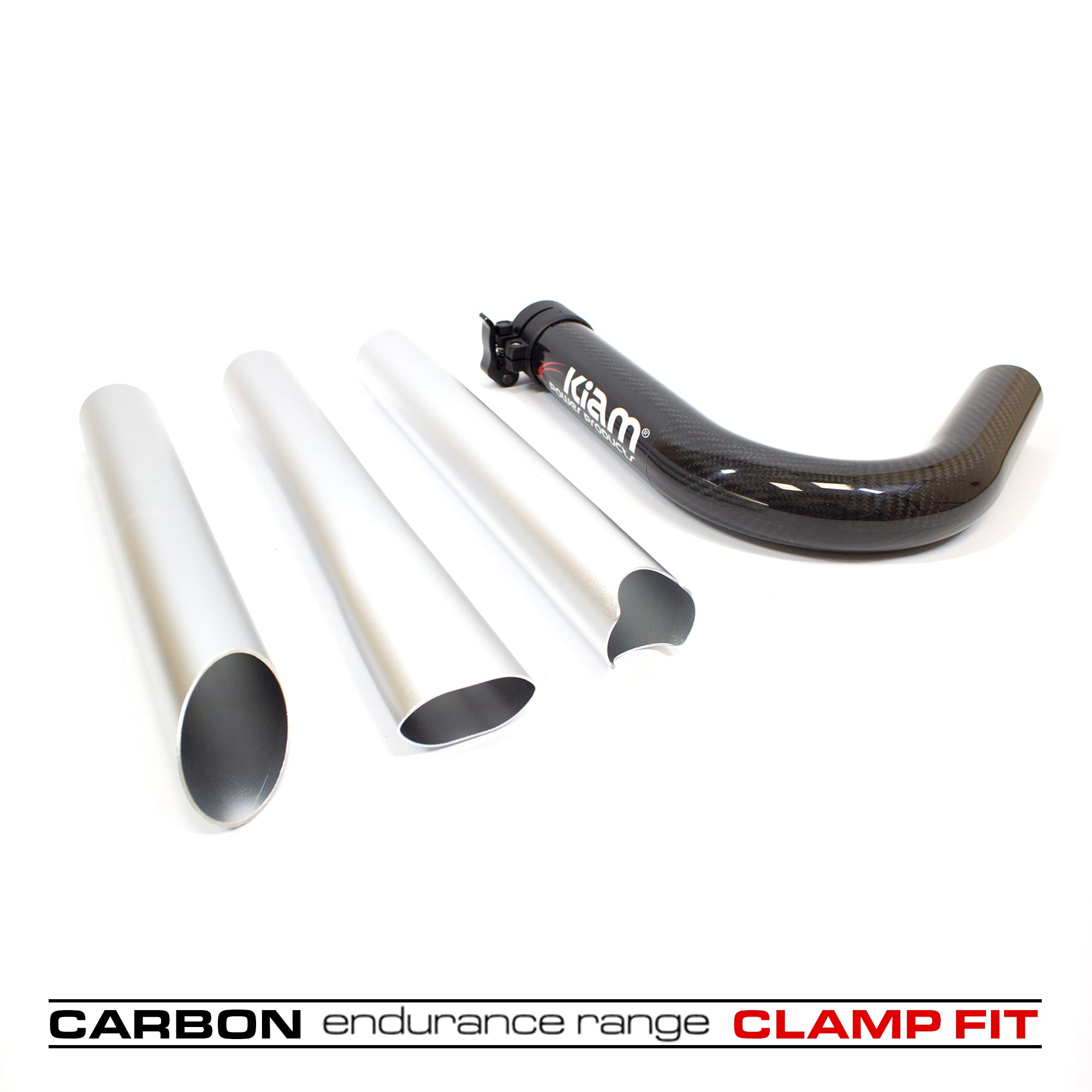 Clamped Carbon Fibre 51mm pole kit, 46mm Rigid Neck
