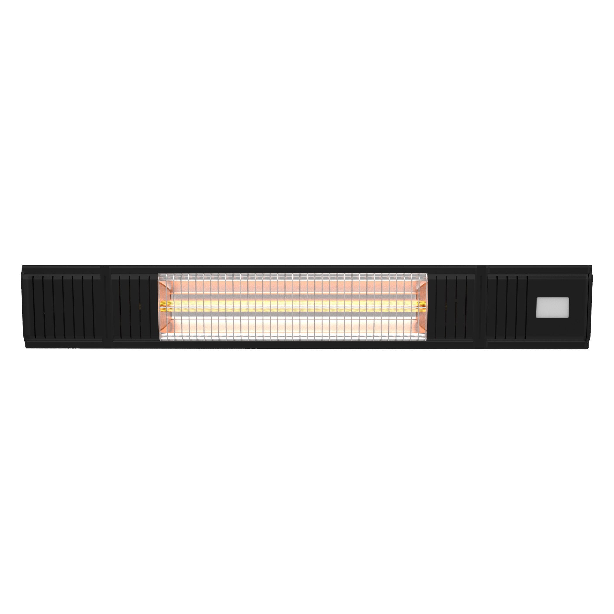 Castle Heaters - Chauffage de terrasse de jardin extérieur infrarouge Heatbeat 2KW avec haut-parleur Bluetooth et télécommande