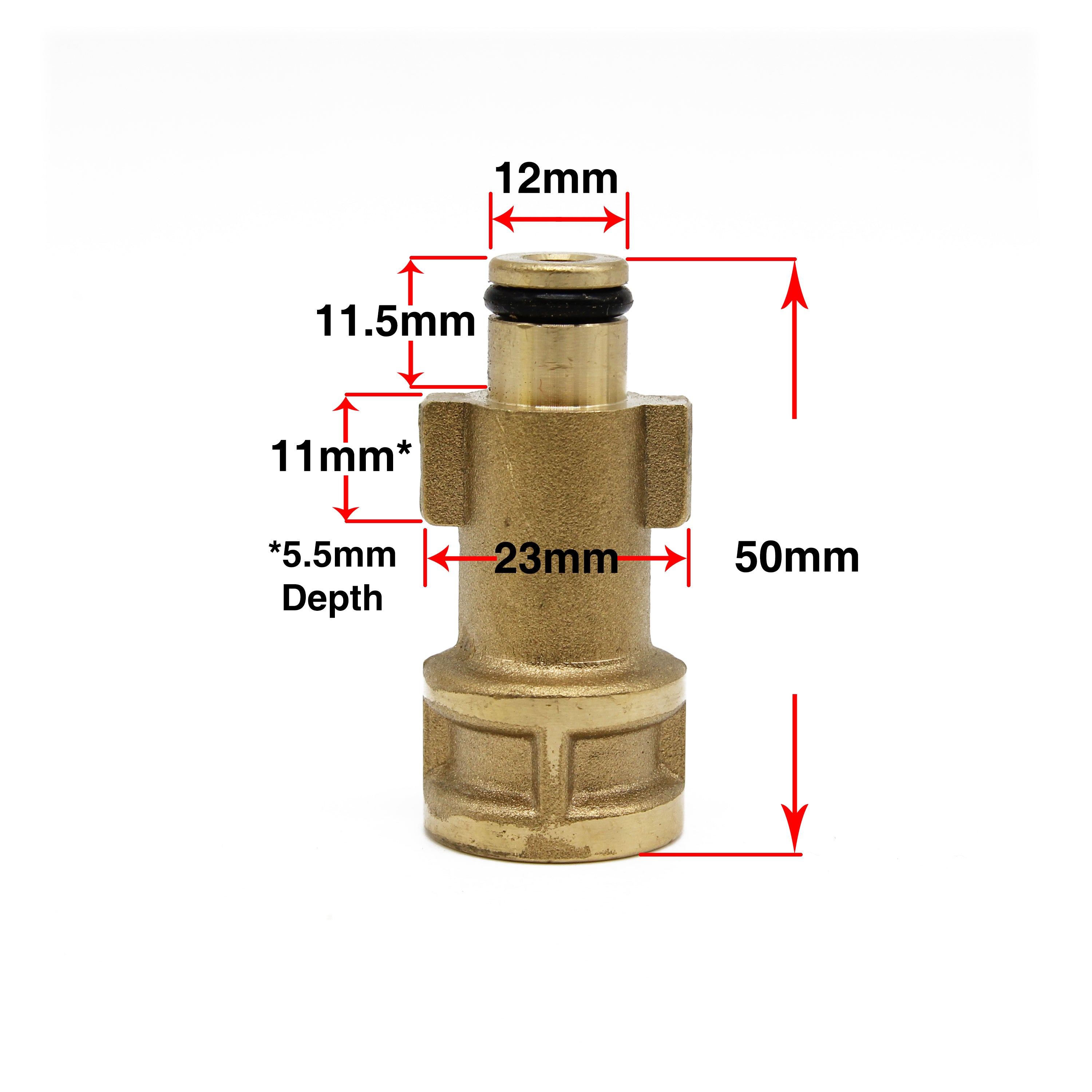 Raccord adaptateur à baïonnette pour lance de nettoyeur haute pression Bosch (1/4" femelle)