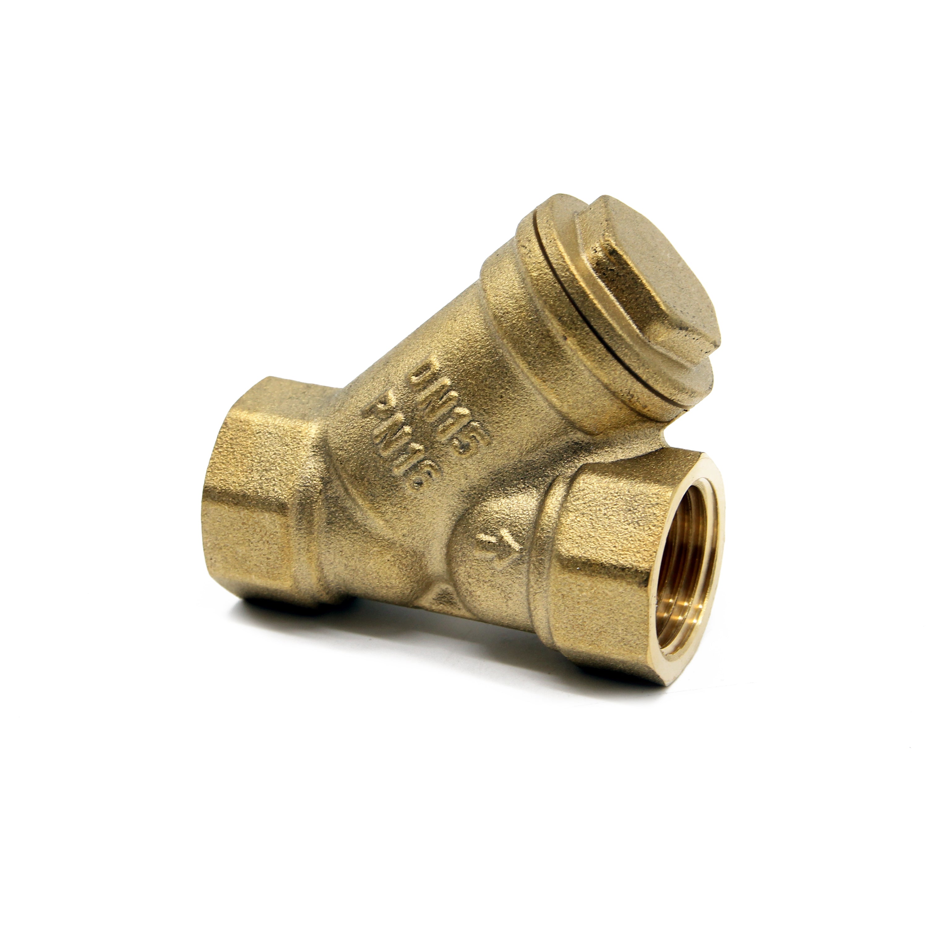 Crépine en ligne en laiton Y/filtre à eau 1/2 "filetage de vis femelle DN15