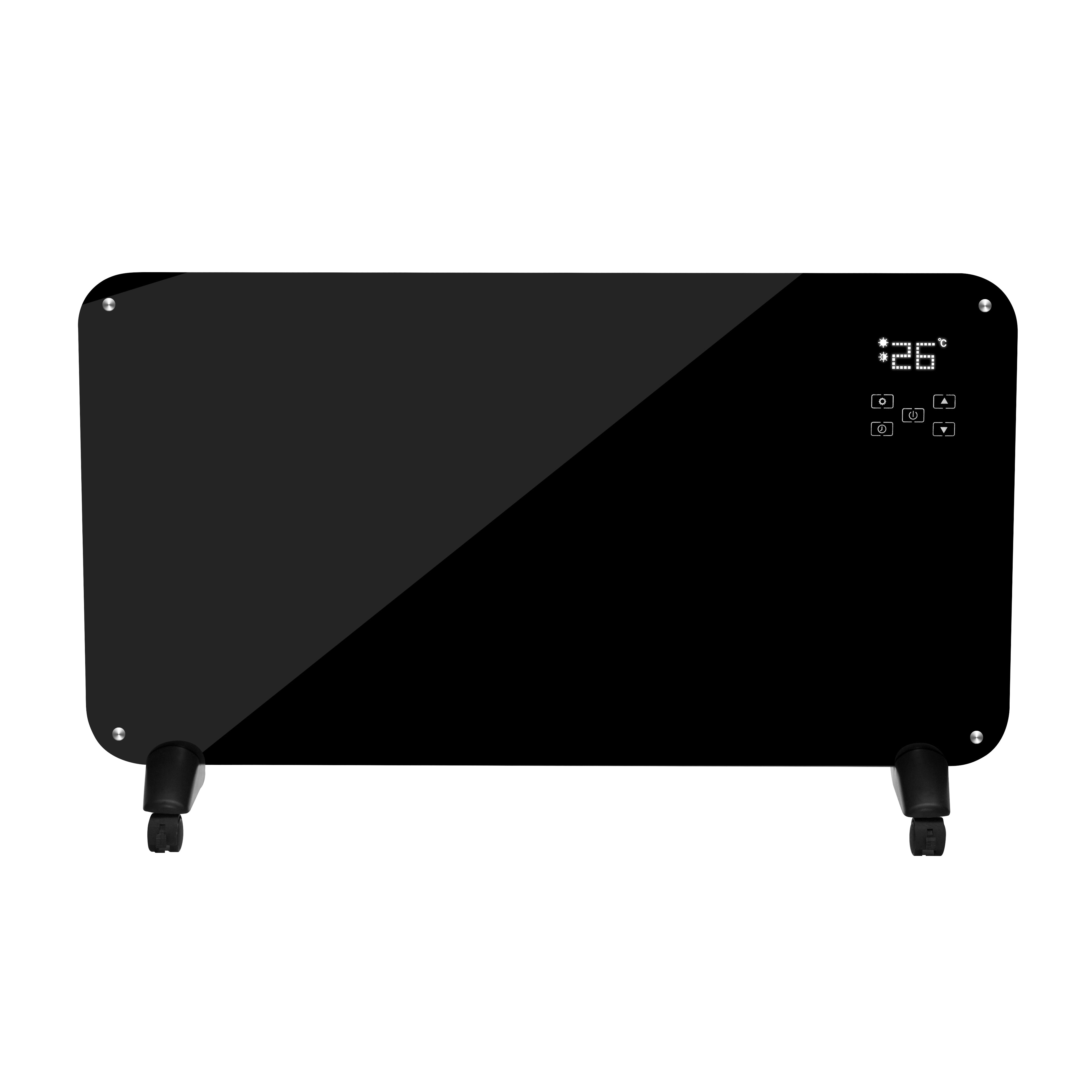Panneau chauffant électrique design en verre 1500 W avec WIFI intelligent Alexa, télécommande et minuterie - NR15