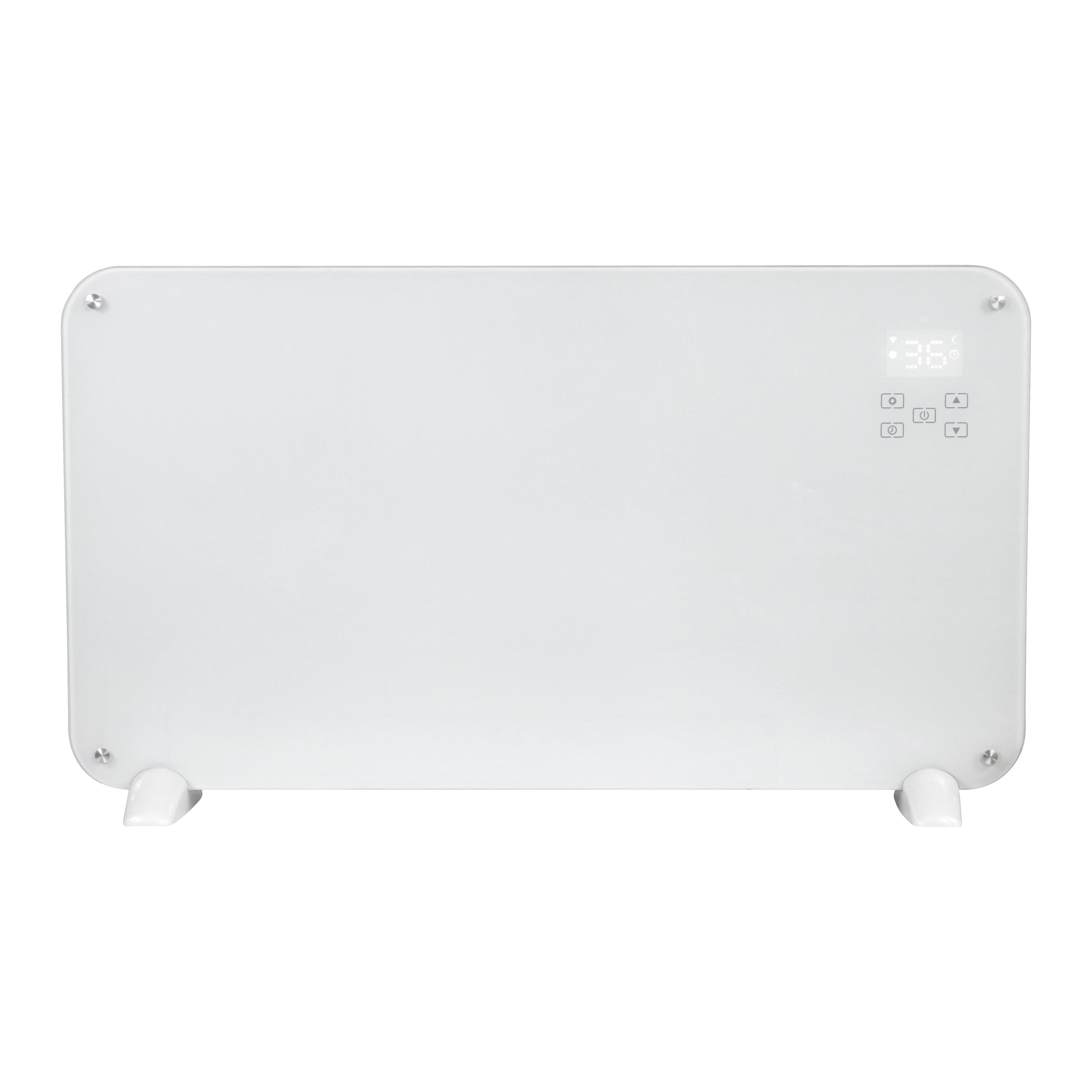 Panneau chauffant électrique design en verre 2000 W avec WIFI intelligent Alexa, télécommande et minuterie - NR20