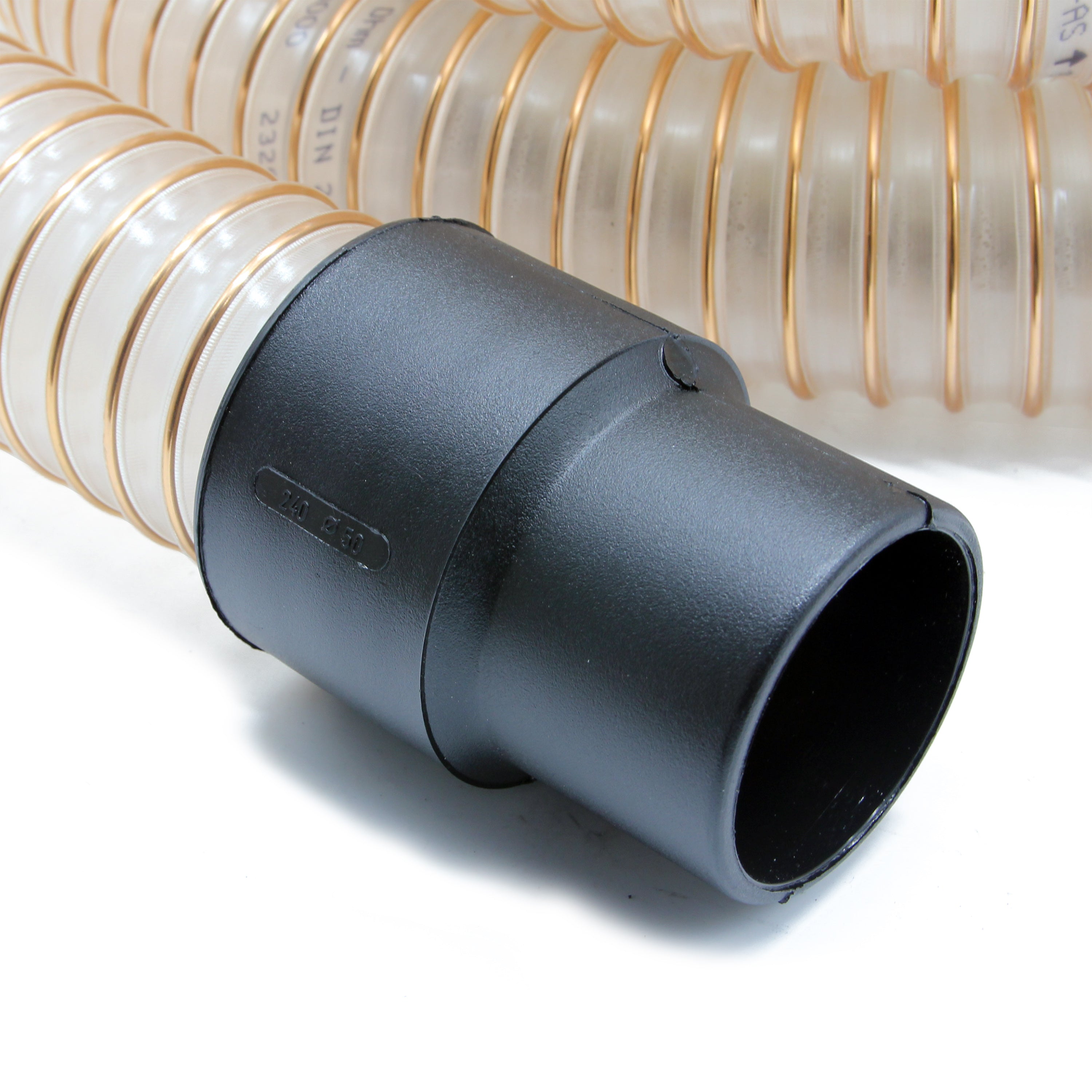 Tuyau d'aspiration de gouttière transparent renforcé de fil de 10 m (51 mm)