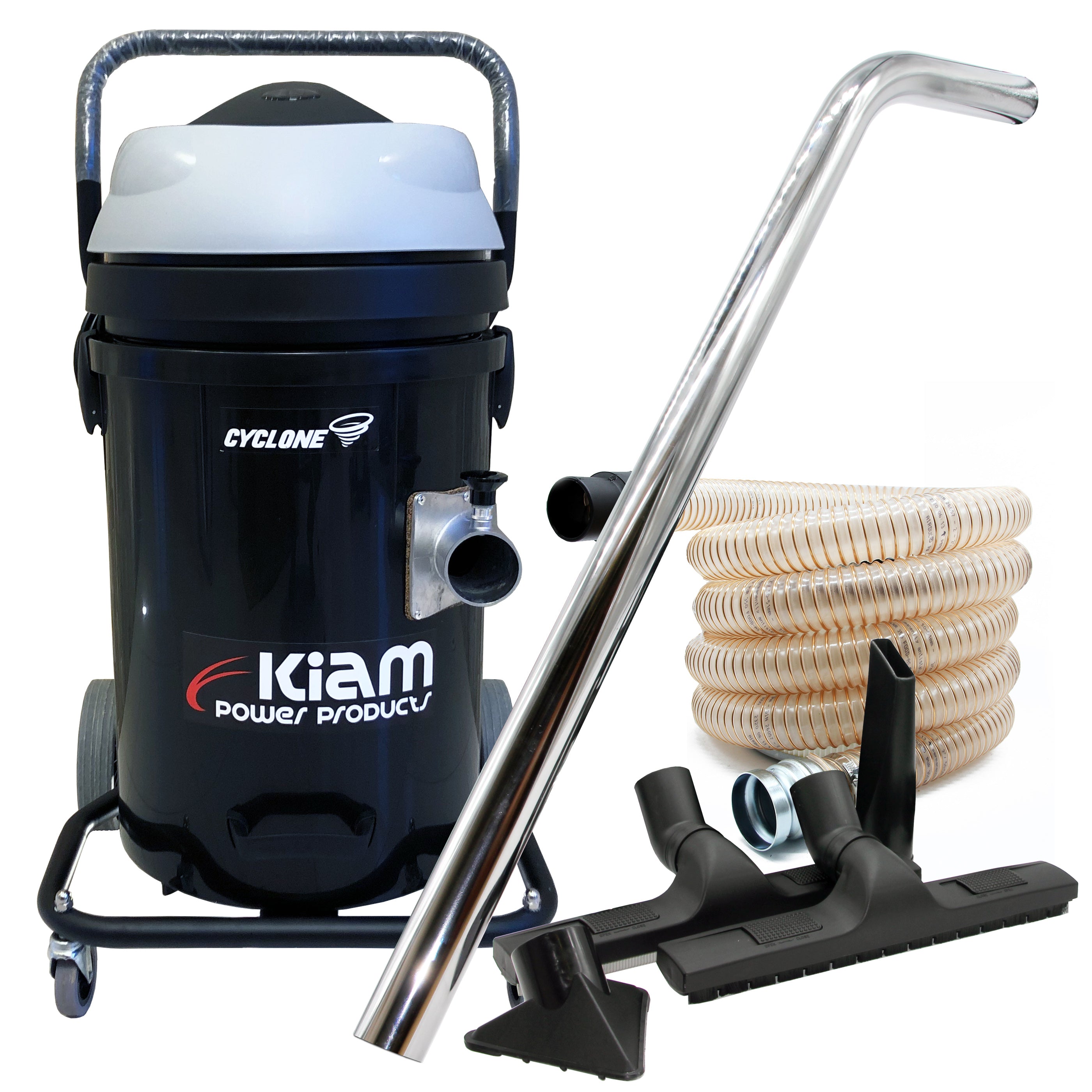 Aspirateur industriel Kiam CYCLONE Oil & Copeaux 3600W Polypropylène (Noir)