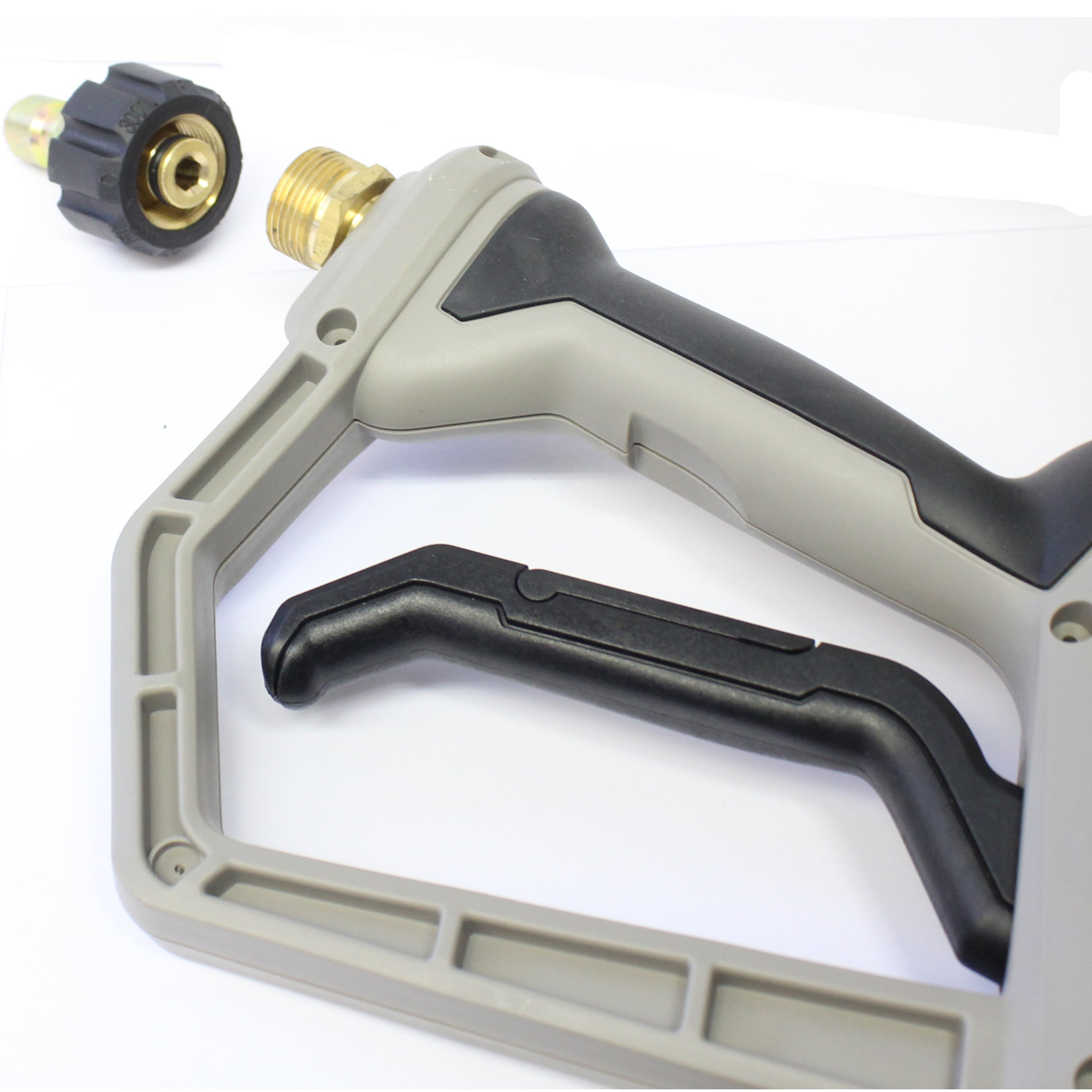 Pistolet à gâchette haute pression industriel robuste et Lance avec balai de lavage à 4 buses