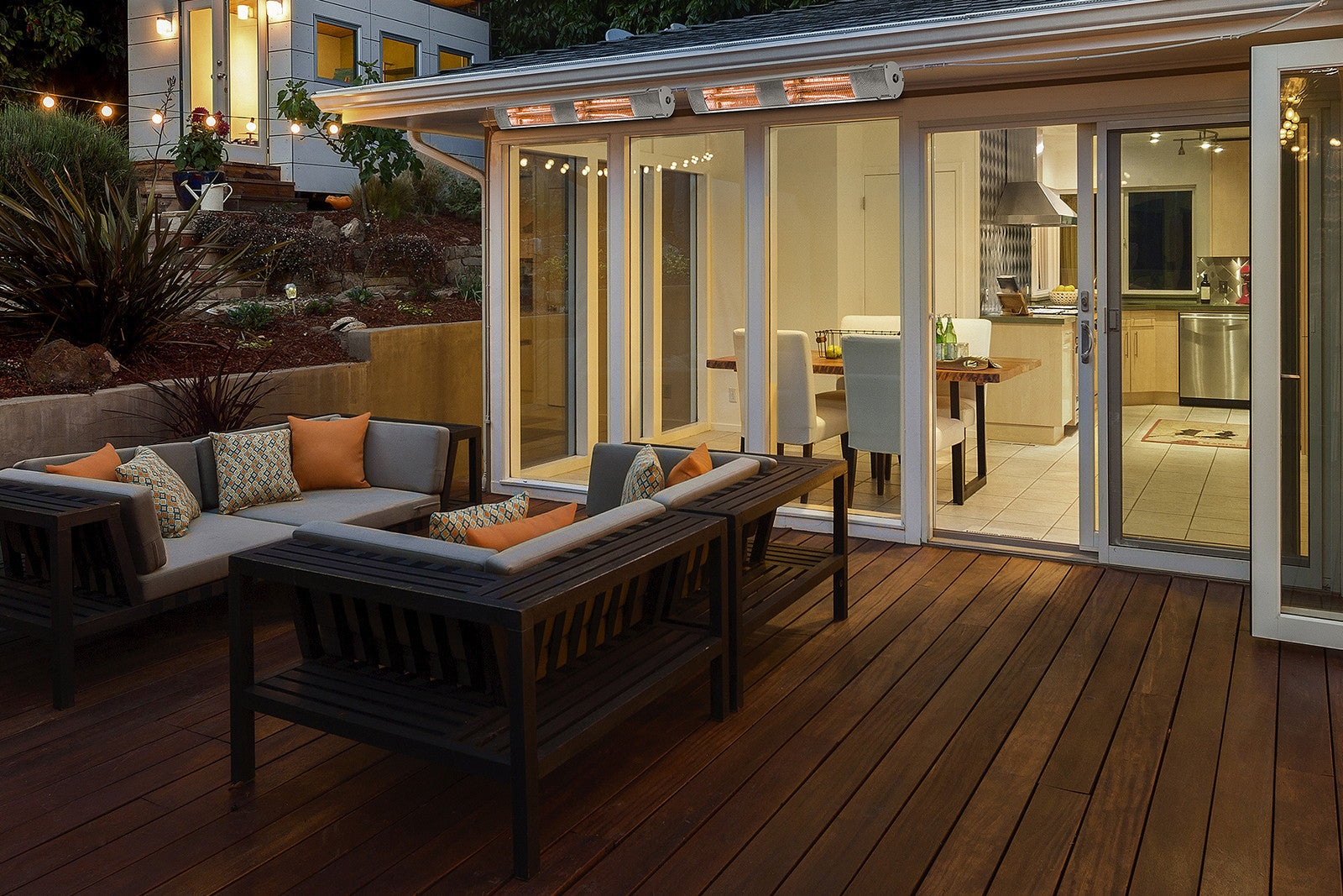 Chauffage de terrasse de jardin extérieur infrarouge 3KW KMH-30R fixé au mur avec télécommande