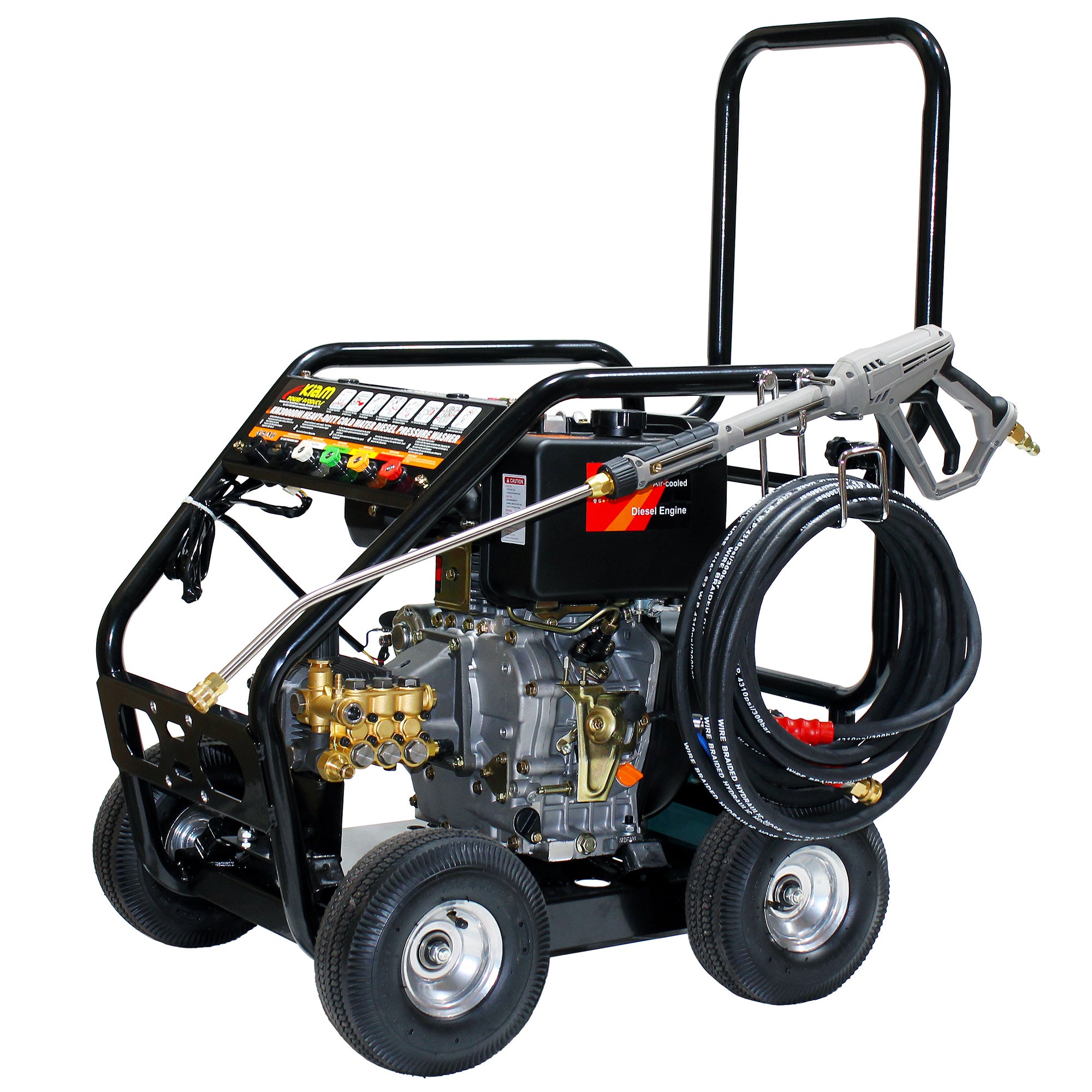 Nettoyeur haute pression diesel industriel Kiam KM3600DX (10HP)