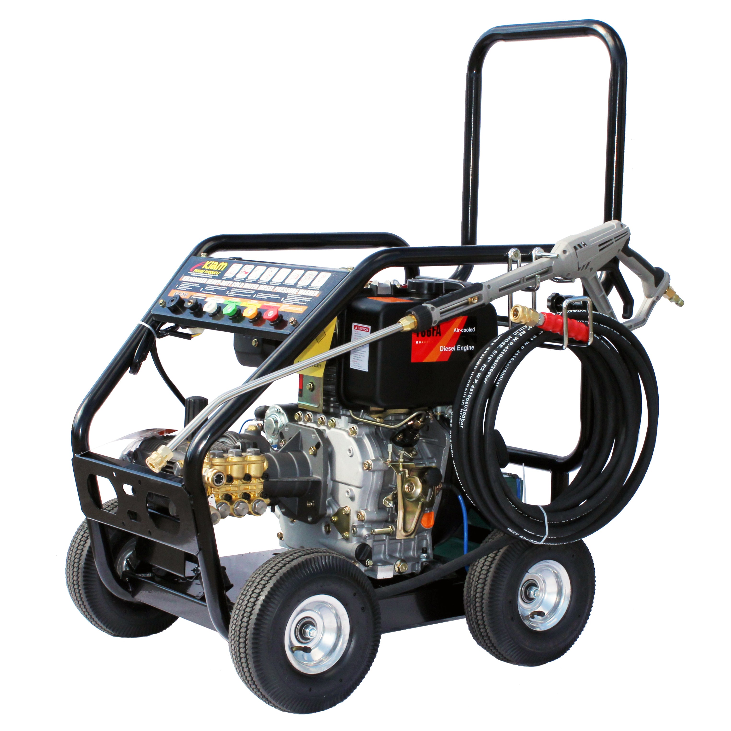 Nettoyeur haute pression diesel Kiam KM3600DXR - Version boîte de vitesses (10HP)