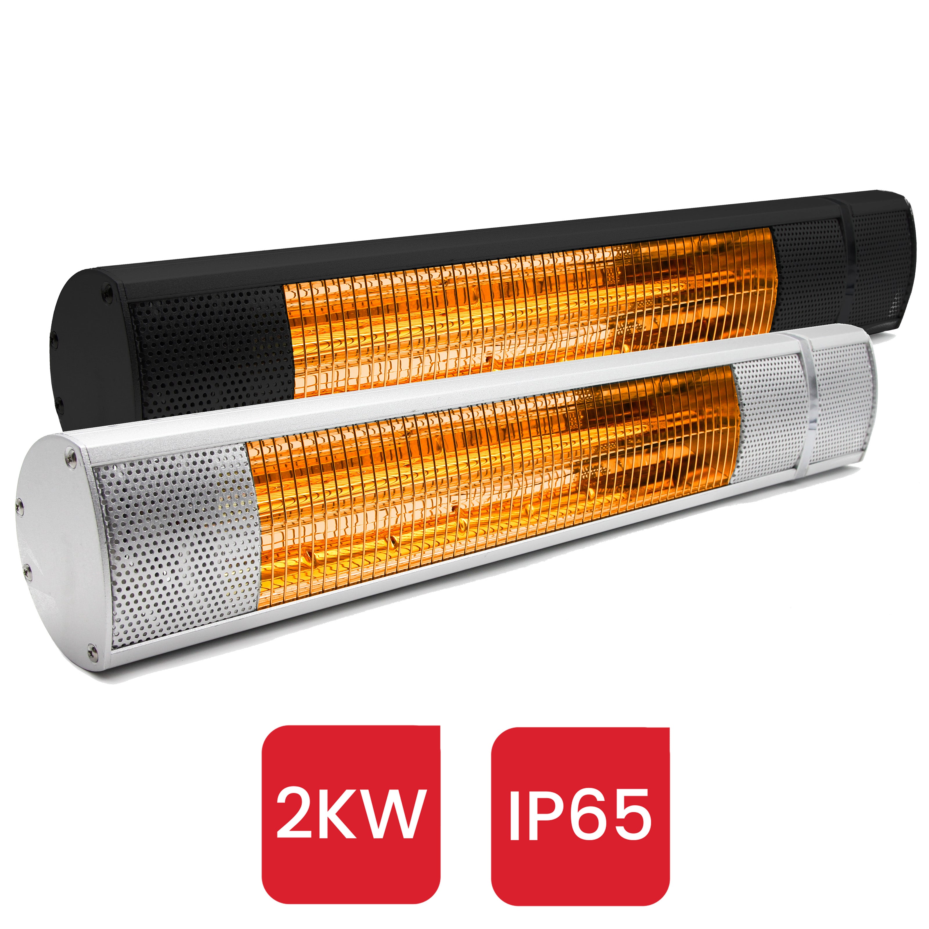 Castle Heaters - 2KW Infrared Outdoor Garden Patio Heater KMH-20 Wall Mounted