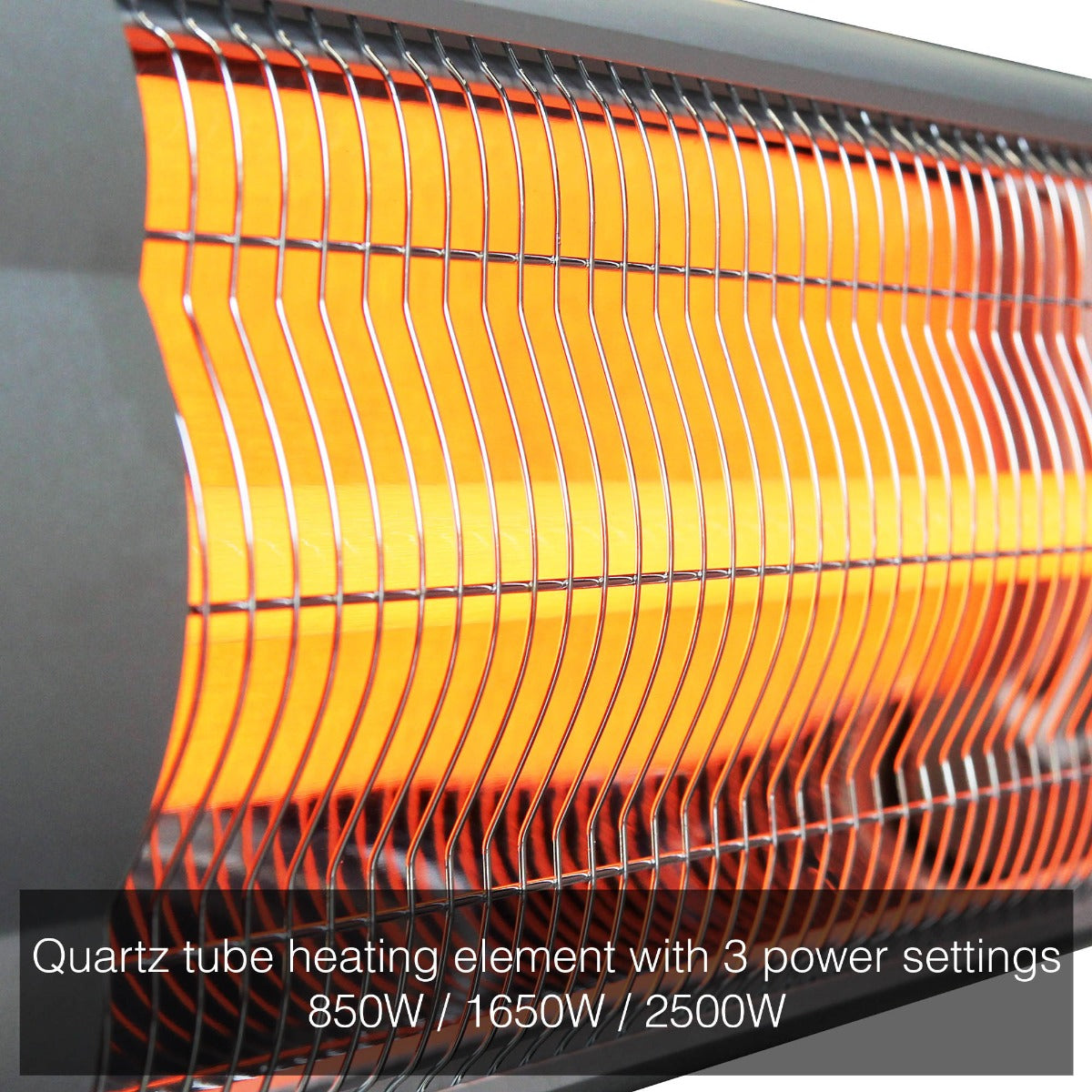 Chauffage infrarouge autoportant 2,5 kW KMH-2500R avec support télescopique au sol
