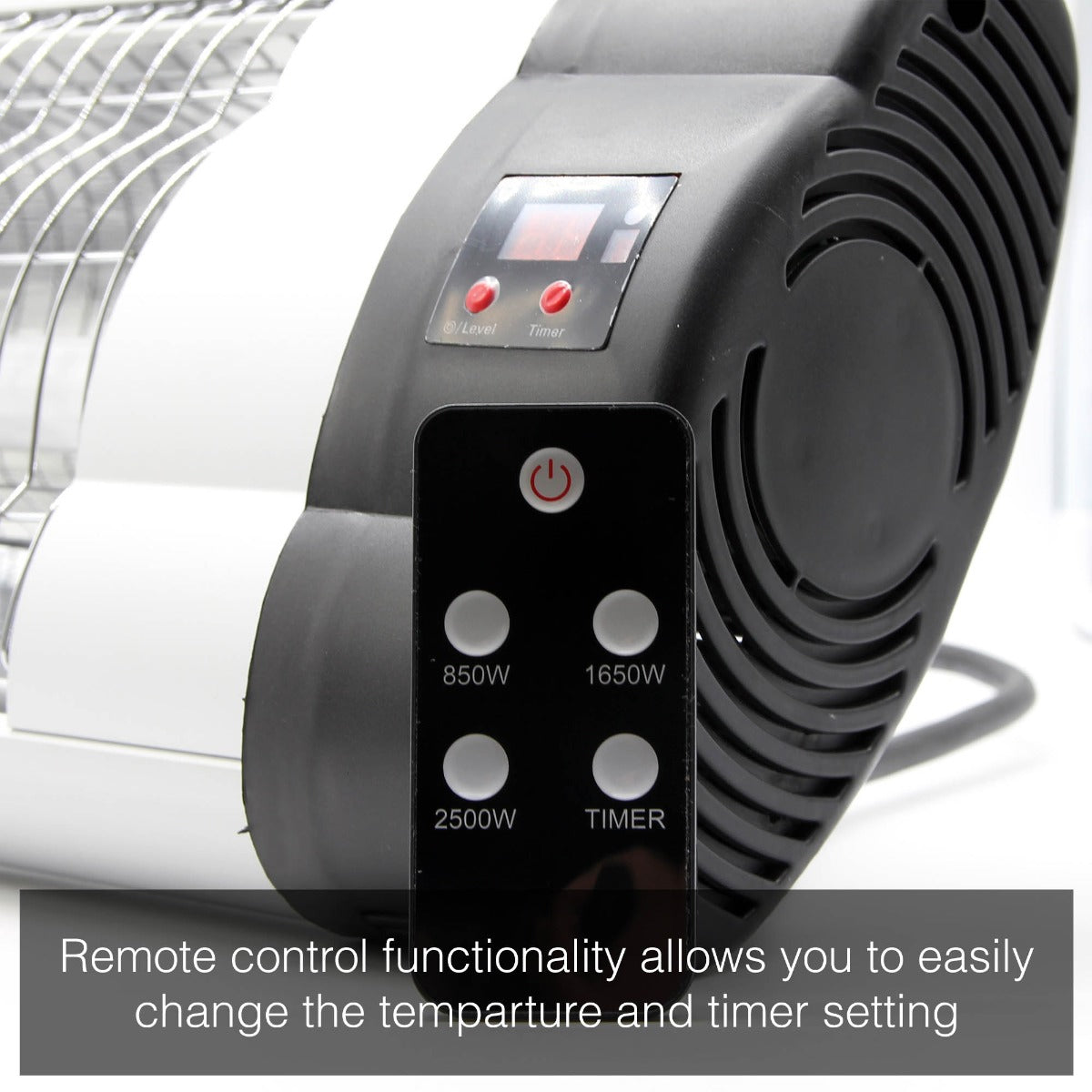 Chauffage infrarouge autoportant 2,5 kW KMH-2500R avec support télescopique au sol