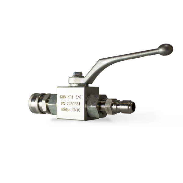 Ball valve High-Pressure On / Off Tap 7250 psi rated