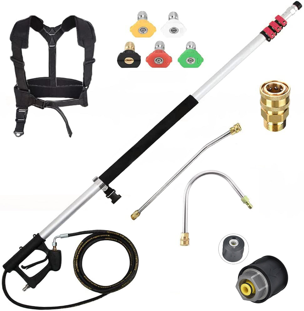 KIT de lance télescopique de 5,4 m 18' à usage domestique - convient au clic Karcher