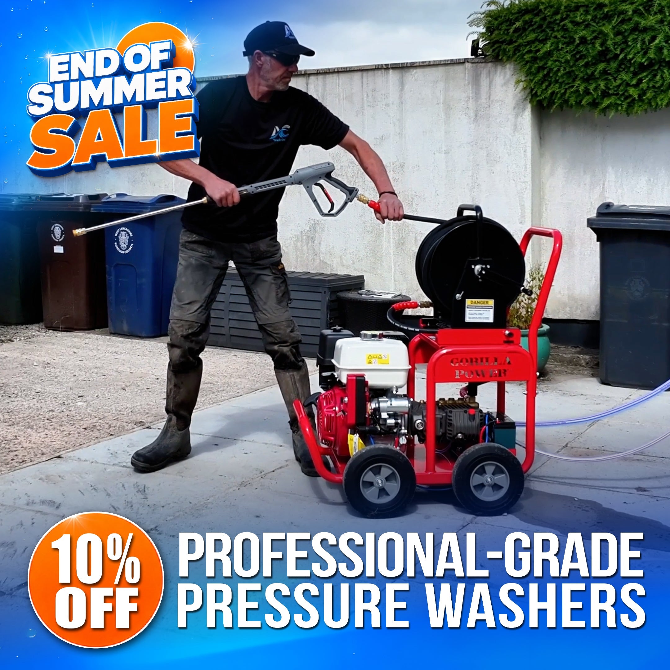 End of Summer Sale: 10% OFF Professional Pressure Washers