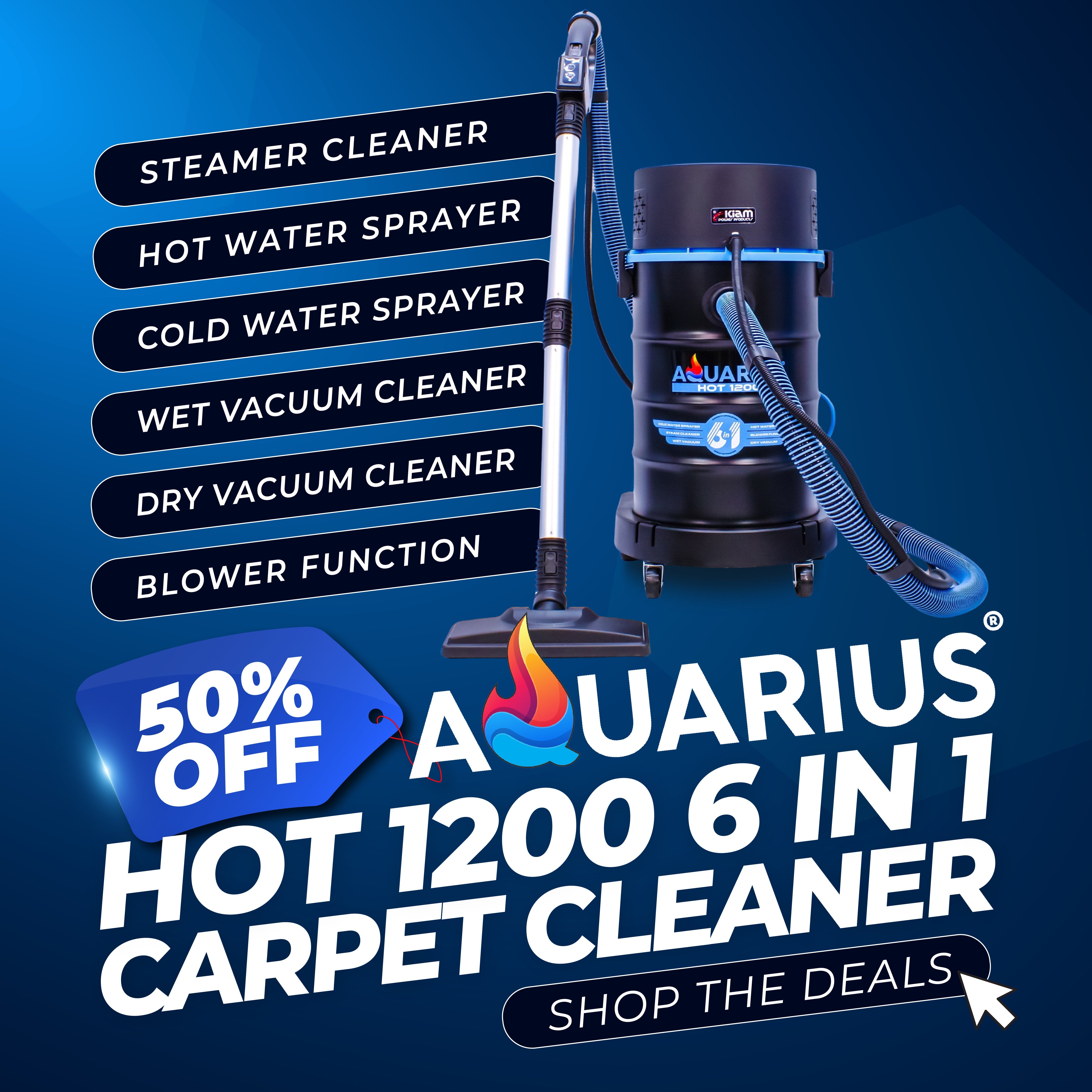 BLACK FRIDAY SALE - 50% OFF Aquarius Hot 1200 6 in 1