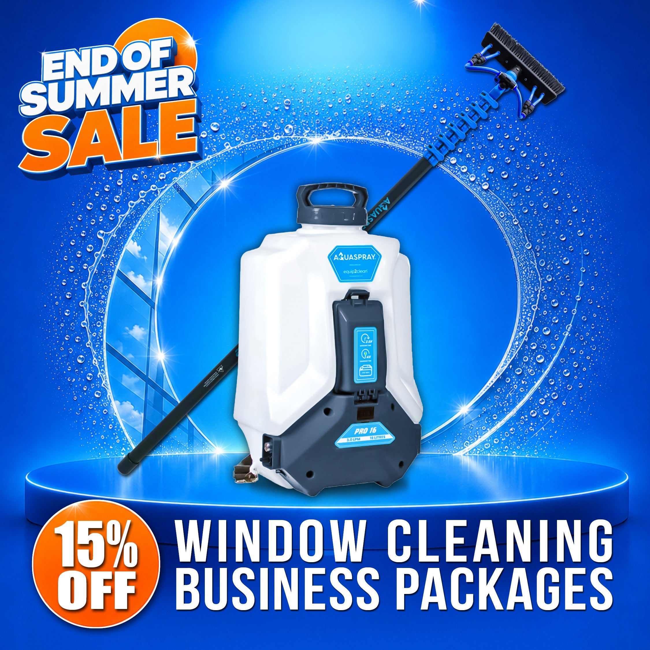 End of Summer Sale: 15% OFF Window Cleaning Bundles