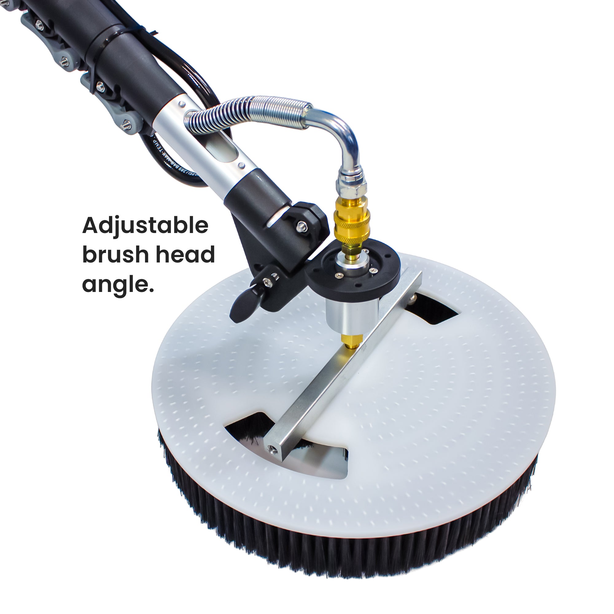 Aquaspray® Rotary Solar Panel/Roof Cleaning Brush With 18ft Telescopic ...