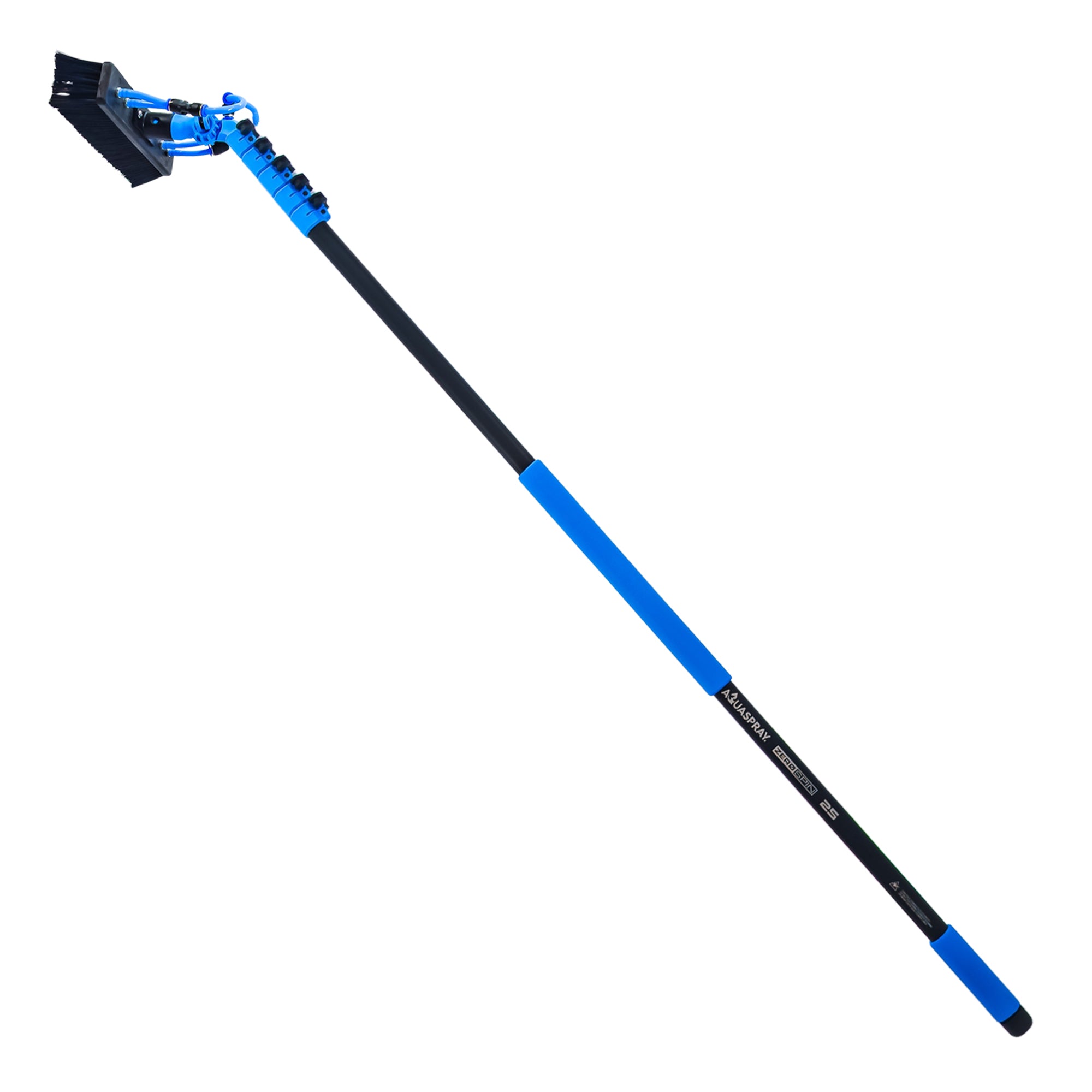 Aquaspray Pro Réservoir de pulvérisation d'eau à piles de 45 L avec poteau de 25 pieds et système de raclette