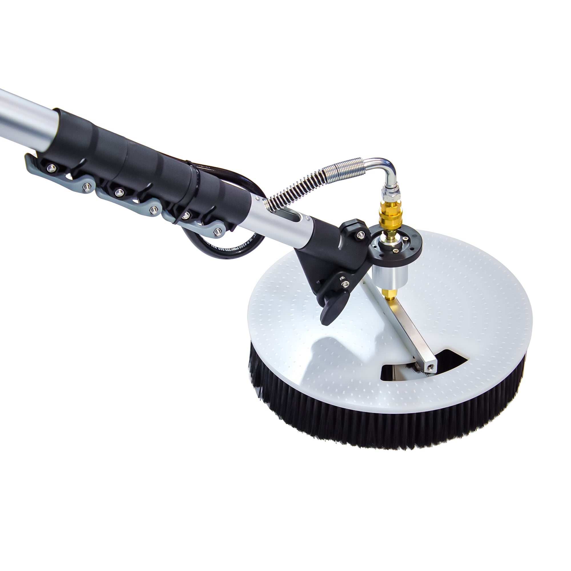 Aquaspray® Rotary Solar Panel/Roof Cleaning Brush With 18ft Telescopic ...