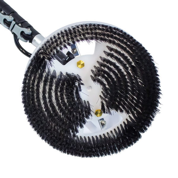 Aquaspray® Rotary Solar Panel/Roof Cleaning Brush With 18ft Telescopic ...