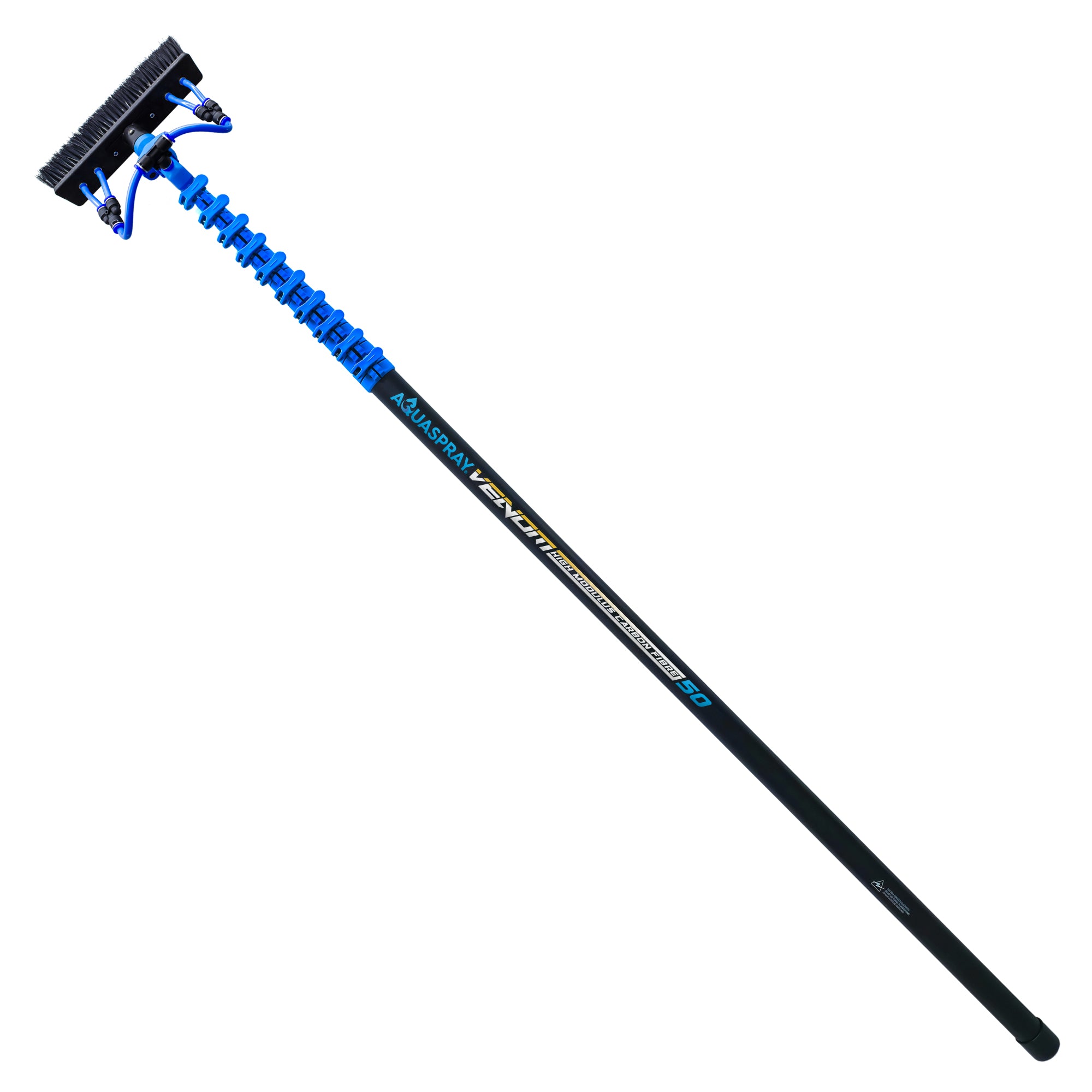 Aquaspray® Venom 50ft 30T High-Mod Waterfed Window Cleaning Pole – 10-Section