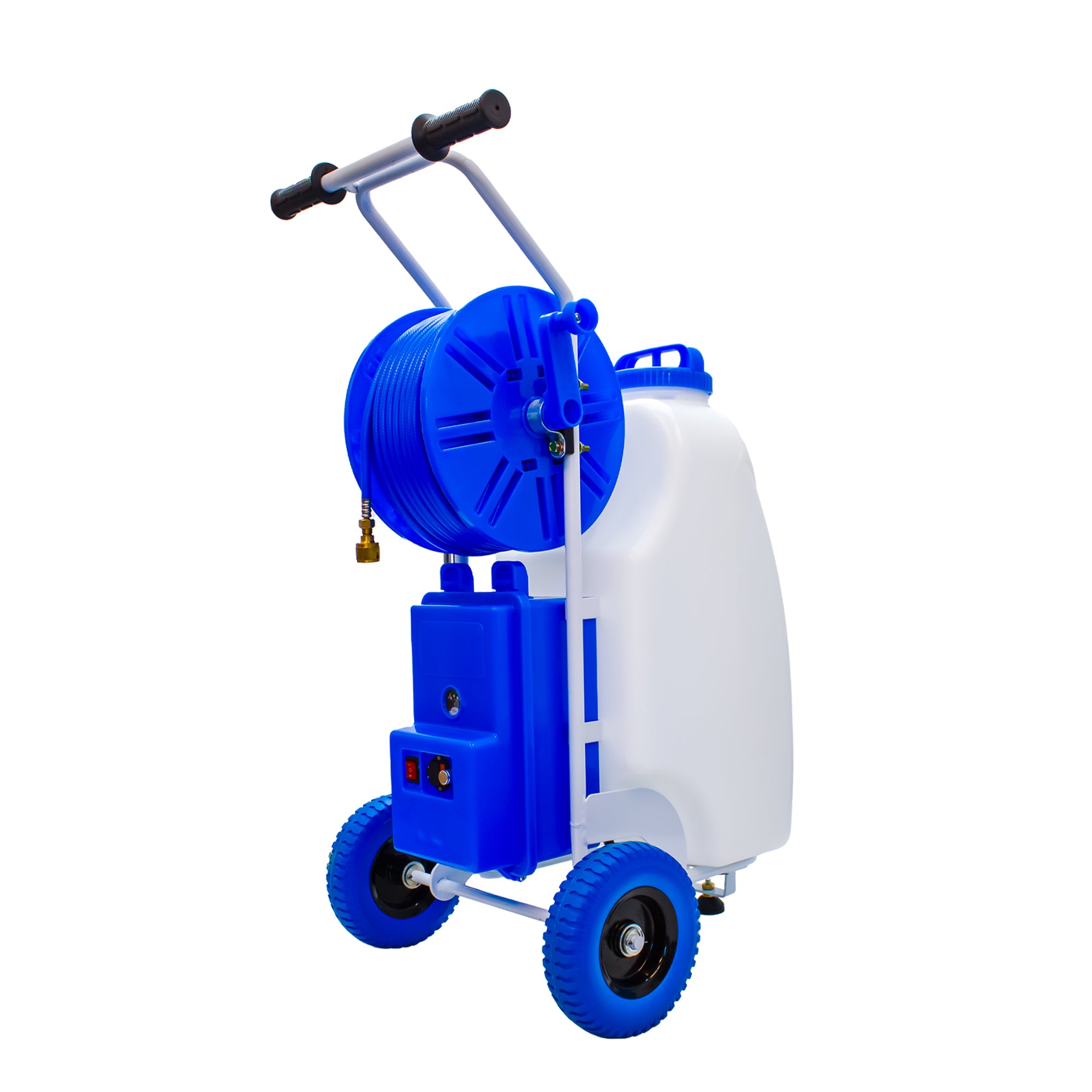 Aquaspray Pro Réservoir de pulvérisation d'eau à piles de 45 L avec poteau de 25 pieds et système de raclette